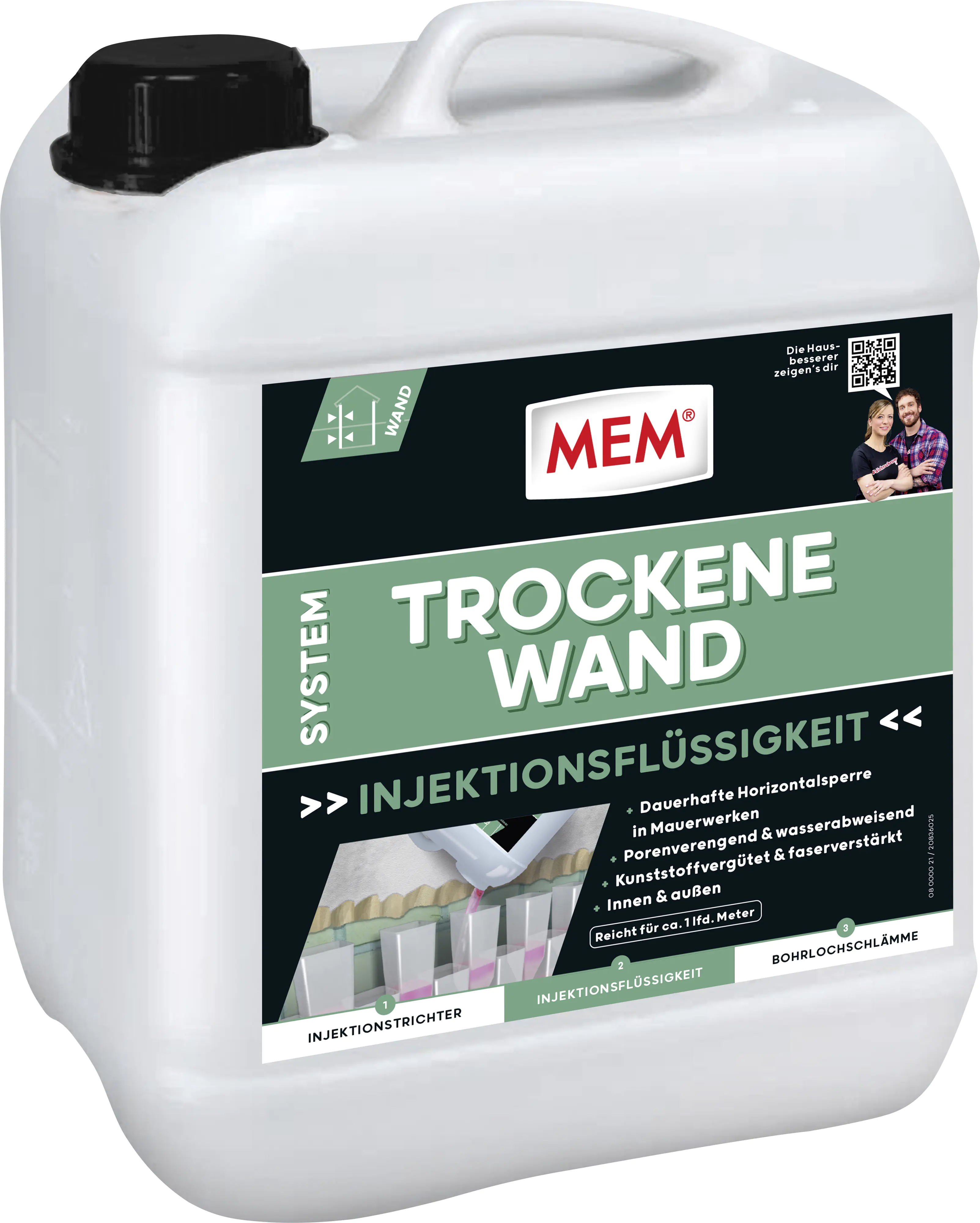 MEM Trockene Wand Injektionsflüssigkeit 5 l MEM Trockene Wand Injektionsflüssigkeit 5 l