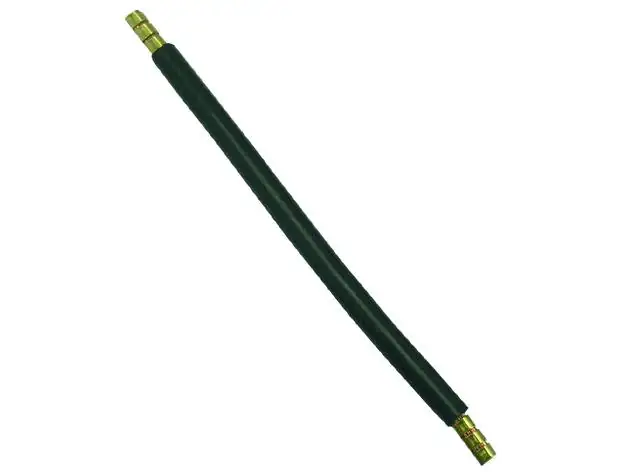 Verdrahtungsbrücke 260 mm, 6 qmm schwarz, beidseitig Aderendhülsen