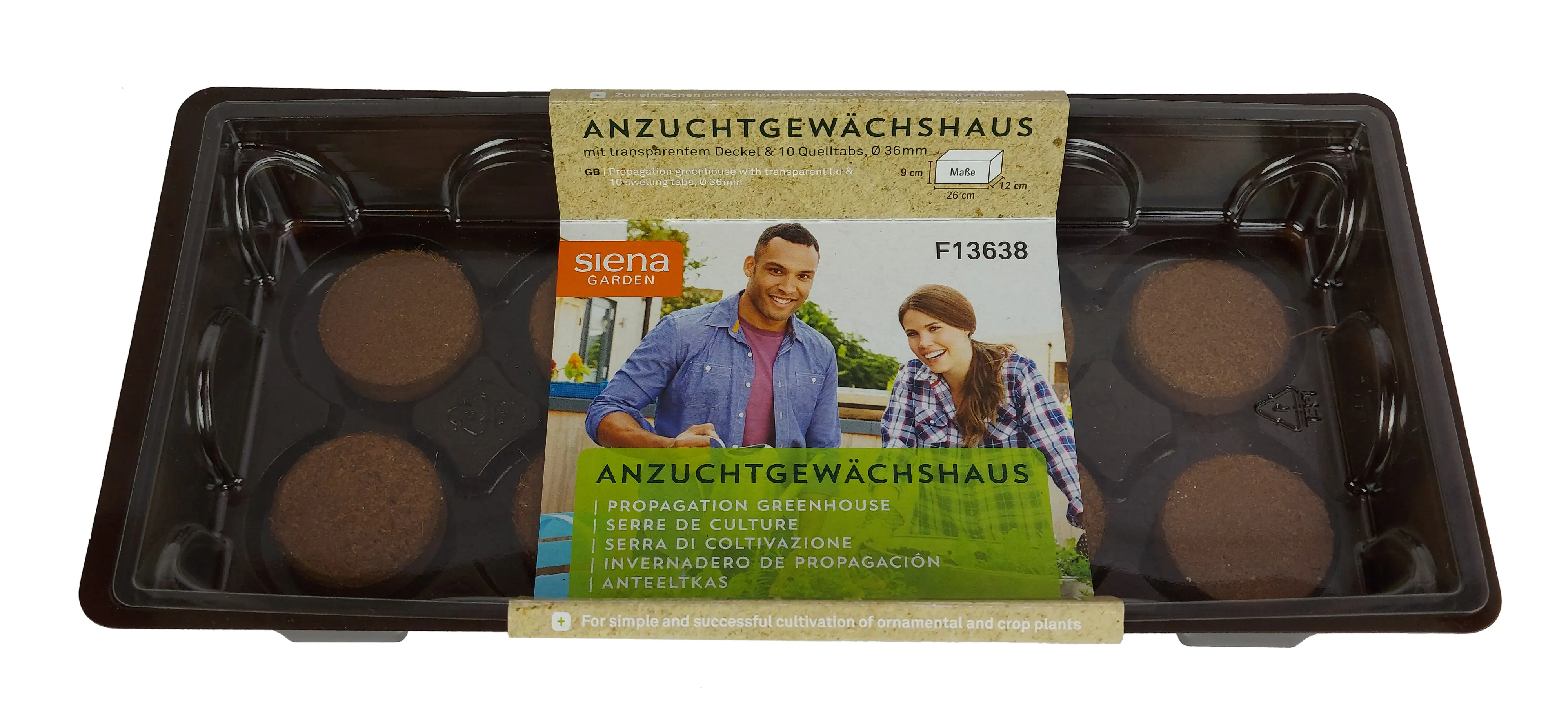 Siena Garden Anzucht-Gewächshaus inkl. 10 Quelltabs 26 x 12 x 11 cm Siena Garden Anzucht-Gewächshaus inkl. 10 Quelltabs 26 x 12 x 11 cm