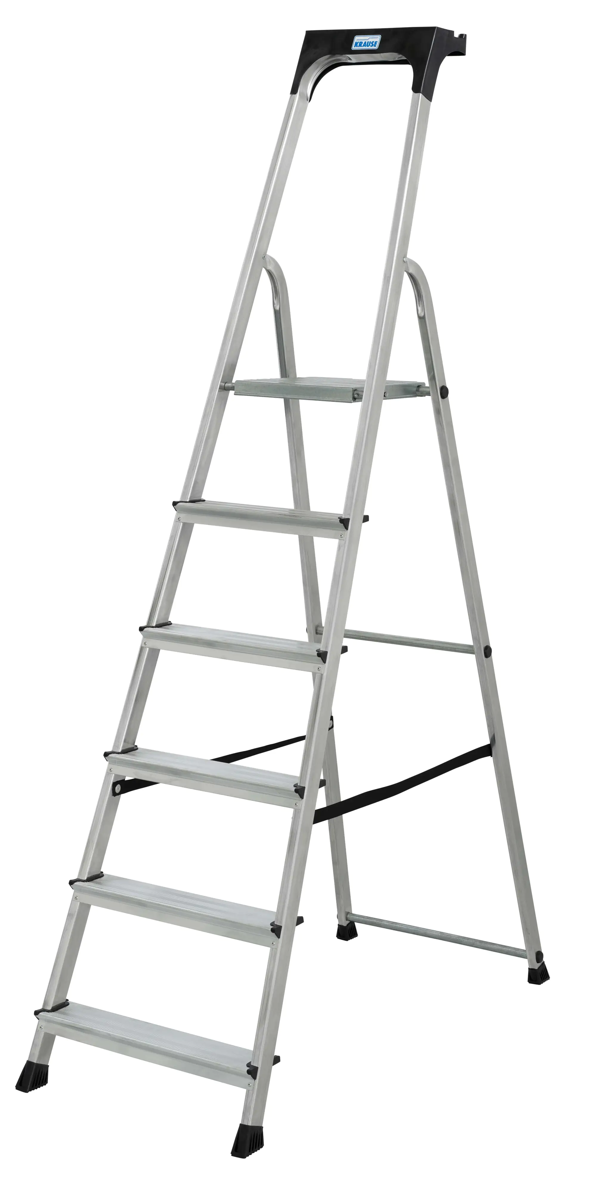 Krause Aluminium Stufen-Stehleiter CORDA 6 Stufen mit Ablageschale 3,20 m Krause Aluminium Stufen-Stehleiter CORDA 6 Stufen mit Ablageschale 3,20 m