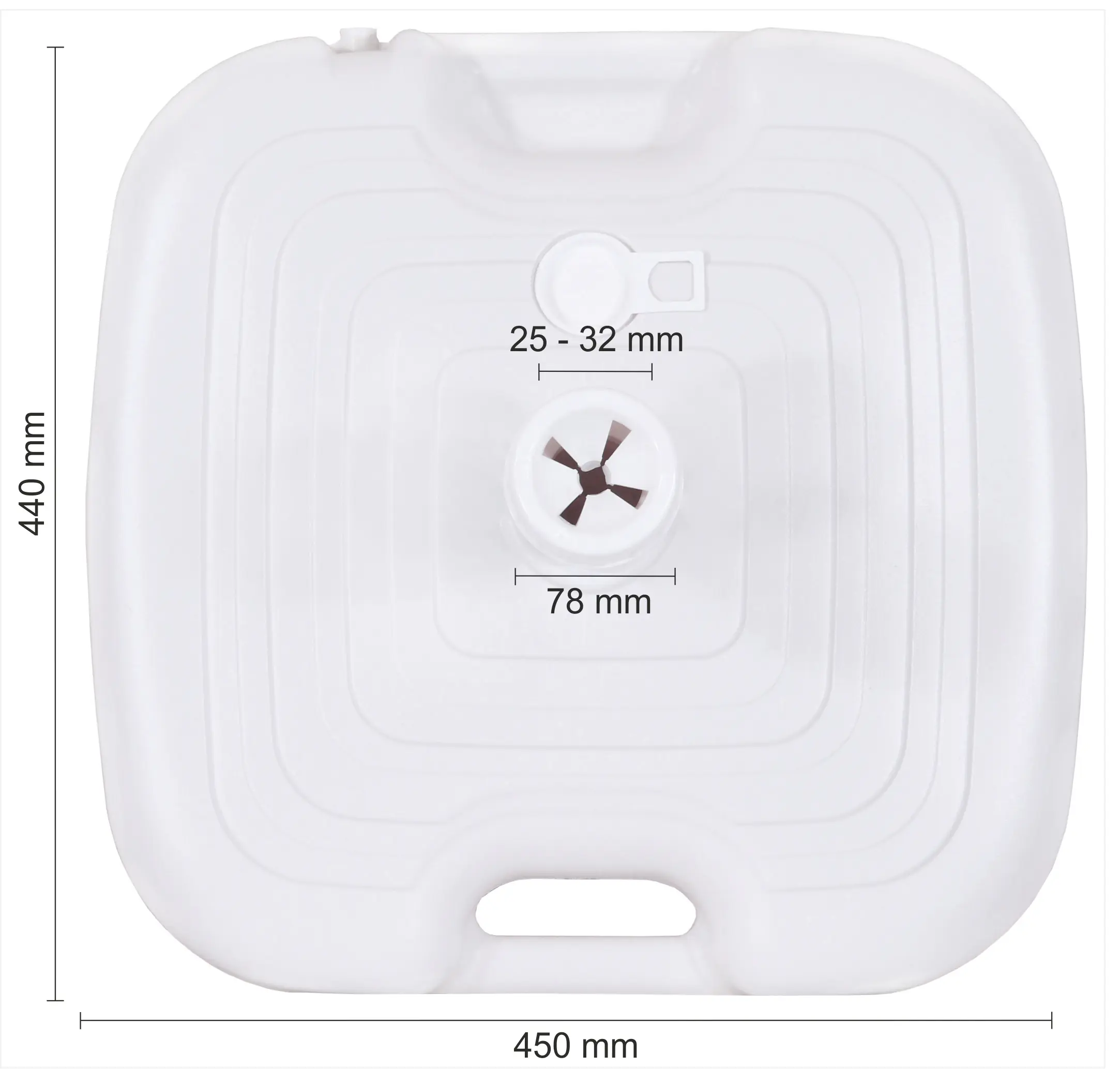 Schneider Schirmständer PE 20 L weiß