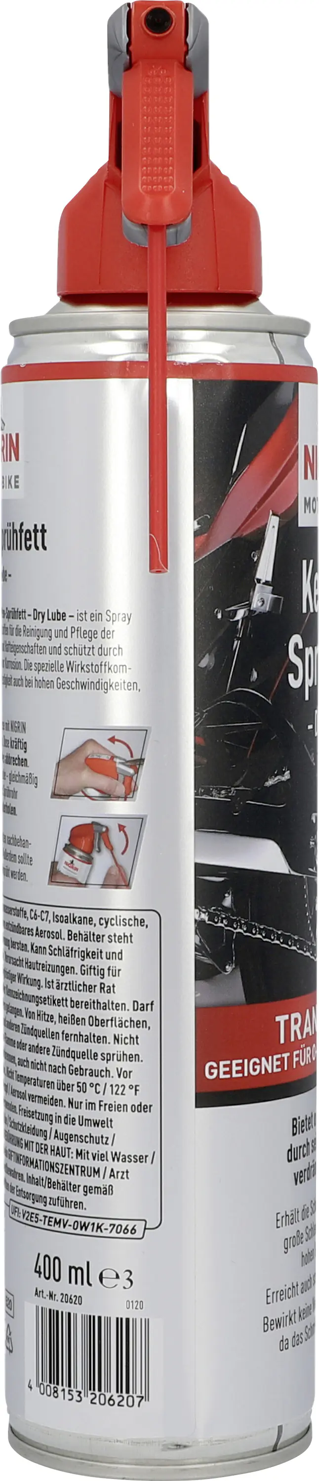 Nigrin MOTO-BIKE Ketten-Sprühfett DryLube 400ml