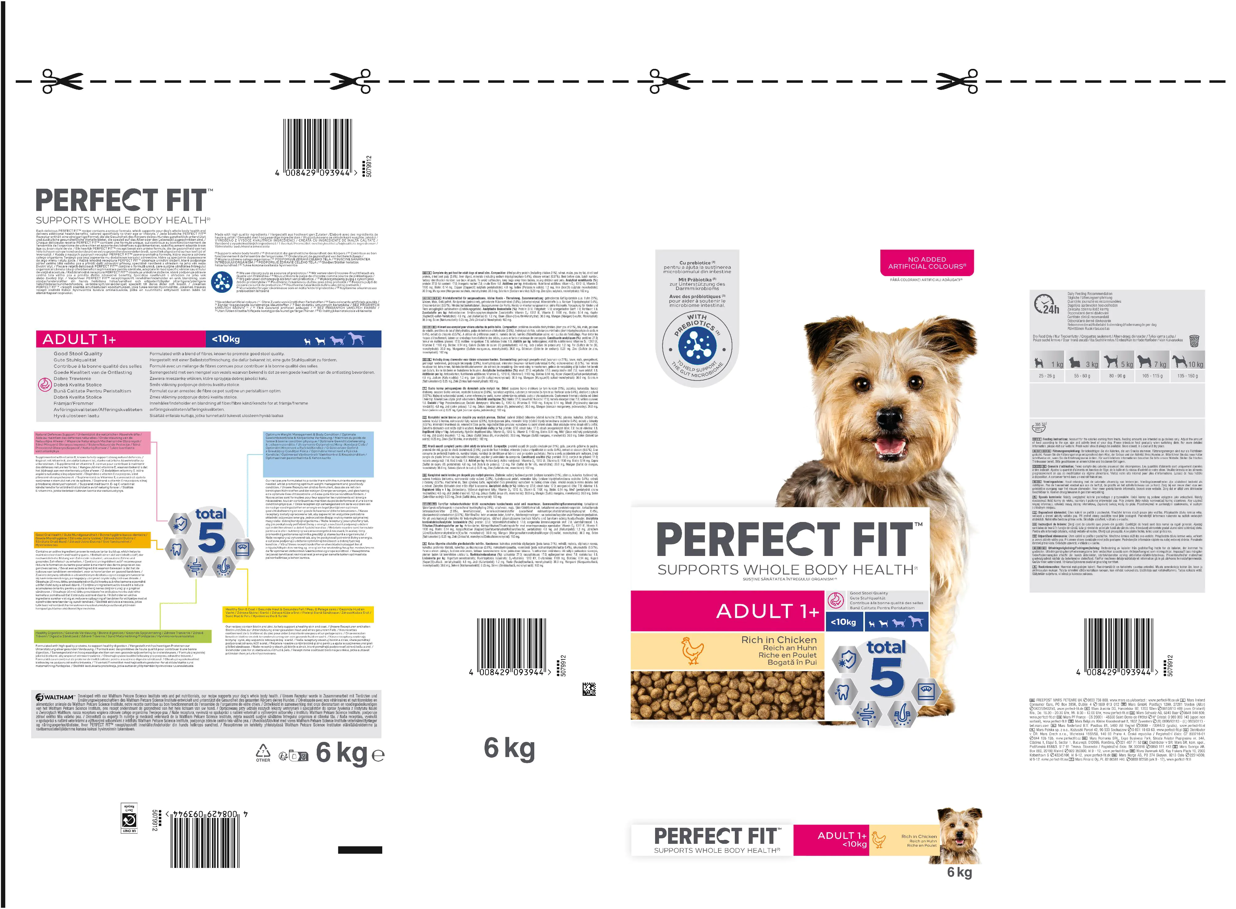Perfect Fit Hundetrockenfutter Adult Mini 6 kg Huhn 