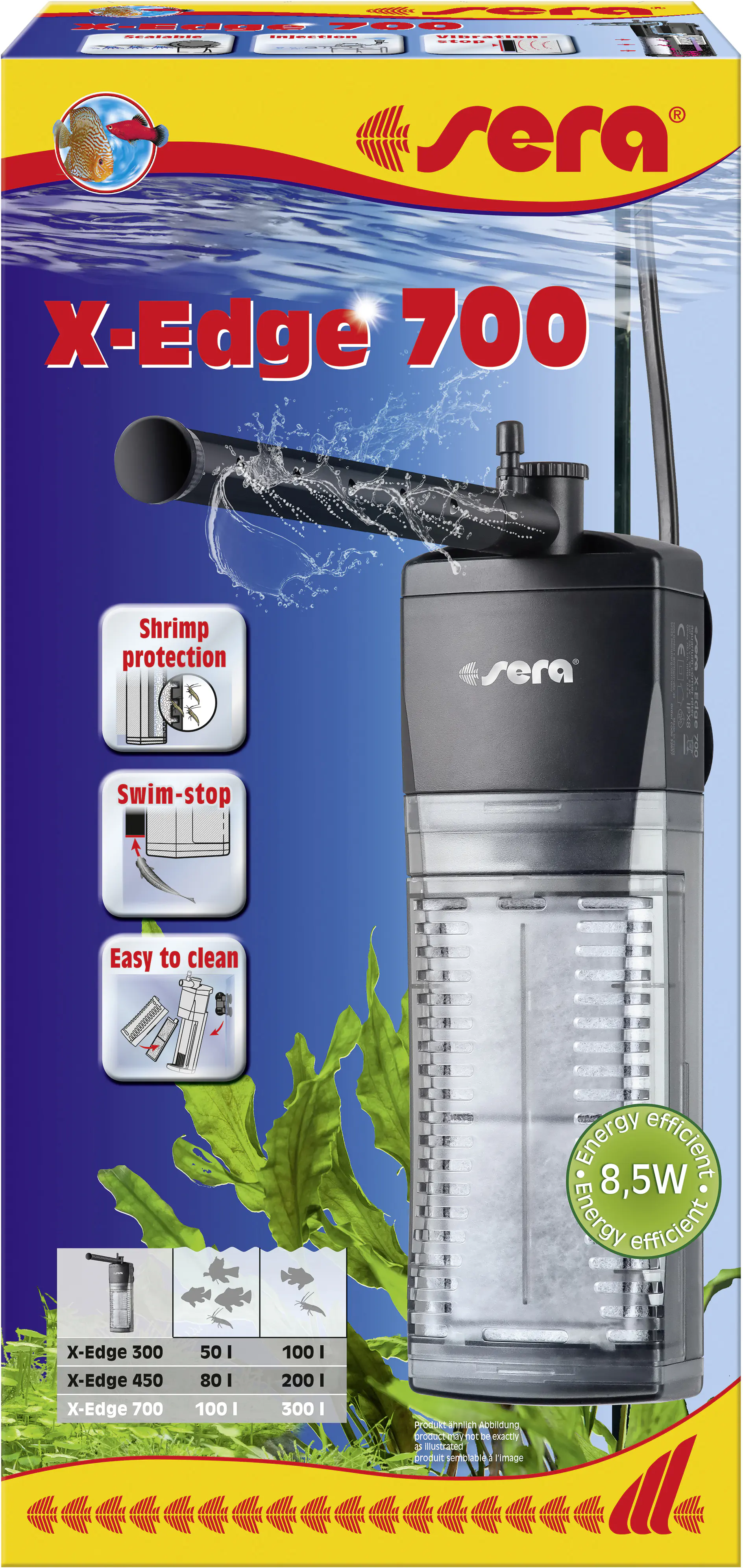 Sera Aquarium-Eckfilter X-Edge 700 für Aquarien bis 300 L