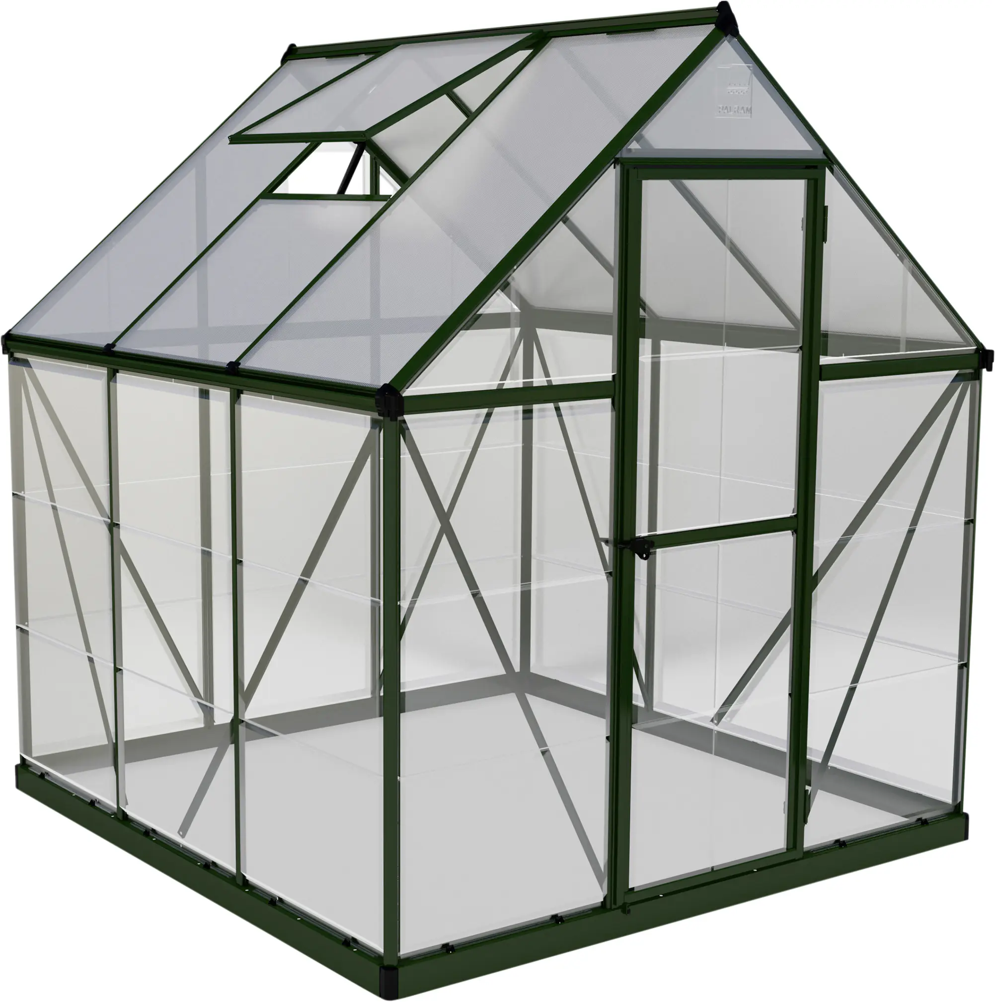 Canopia Gewächshaus Hybrid 6X6 grün 185 x 186 x 208 cm