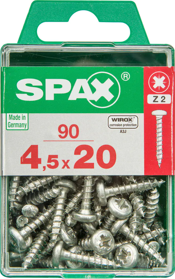 Spax Universalschrauben 4.5 x 20 mm TX 20 - 90 Stk. Spax Universalschrauben 4.5 x 20 mm TX 20 - 90 Stk.