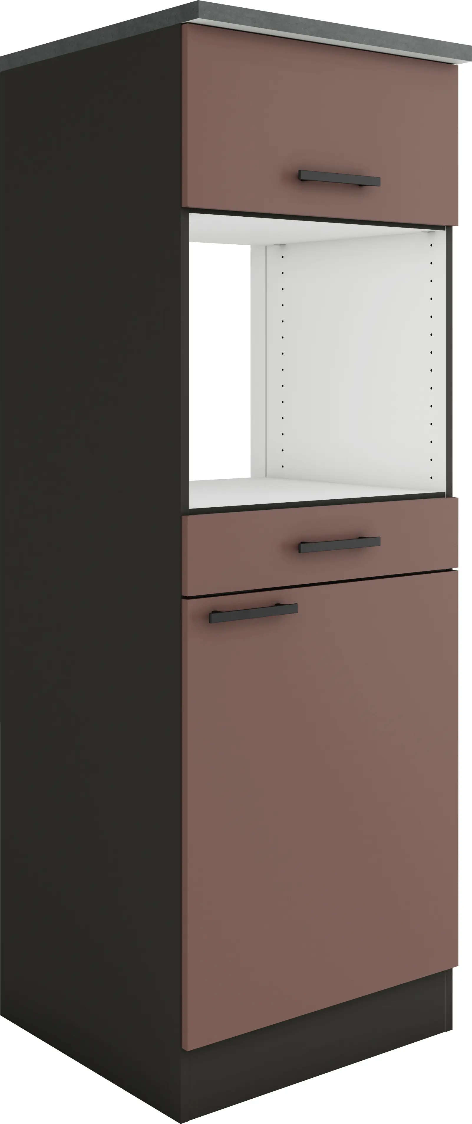 Optifit Midischrank Nizza 407 rostrot/anthrazit matt 60 cm