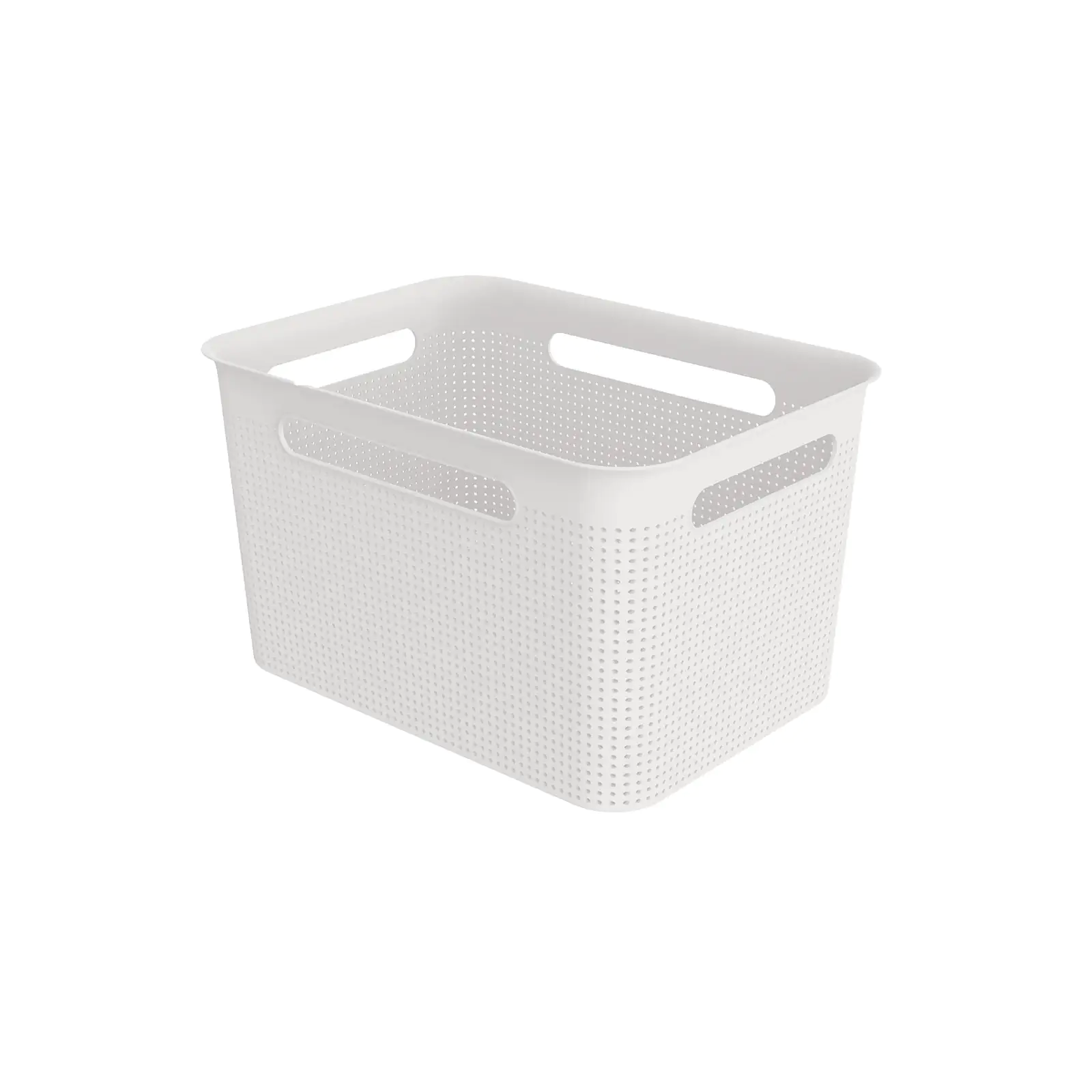 Rotho Wäschebox Brisen, 16 l mistletoe weiss