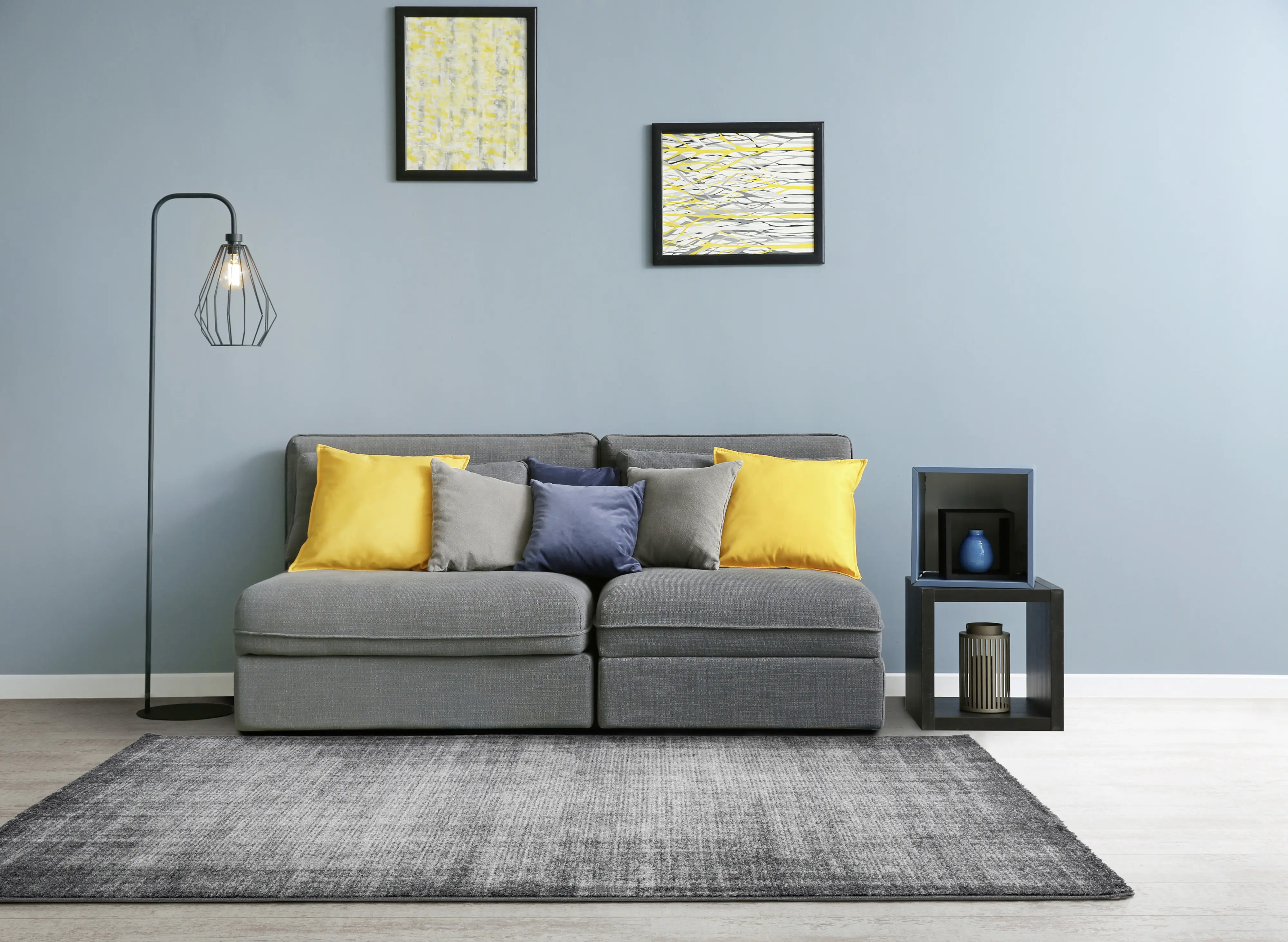 Andiamo Teppich Campos grau, 133 x 190 cm