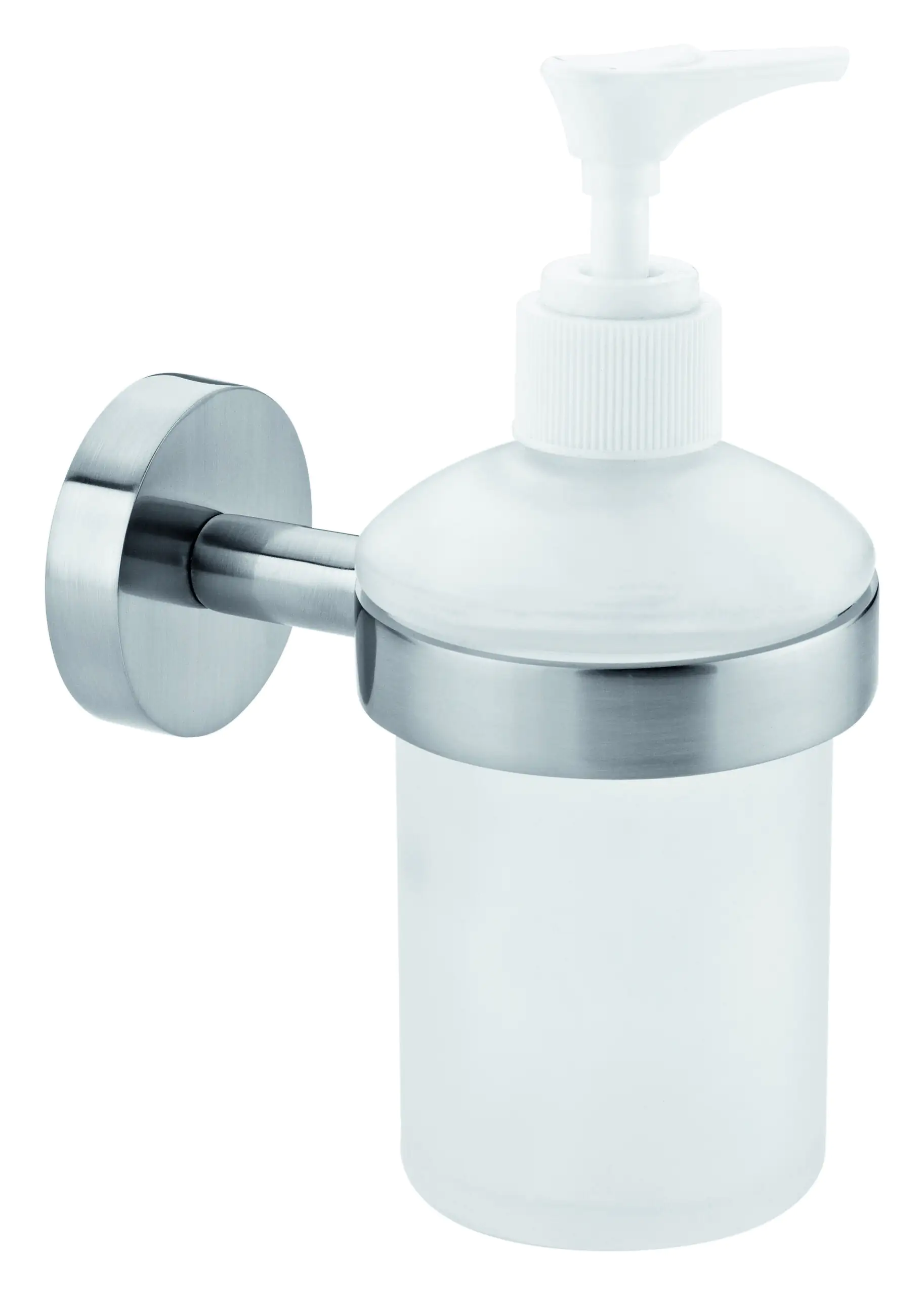 tesa Moon Seifenspender zum Hängen edelstahl satiniertes Glas 