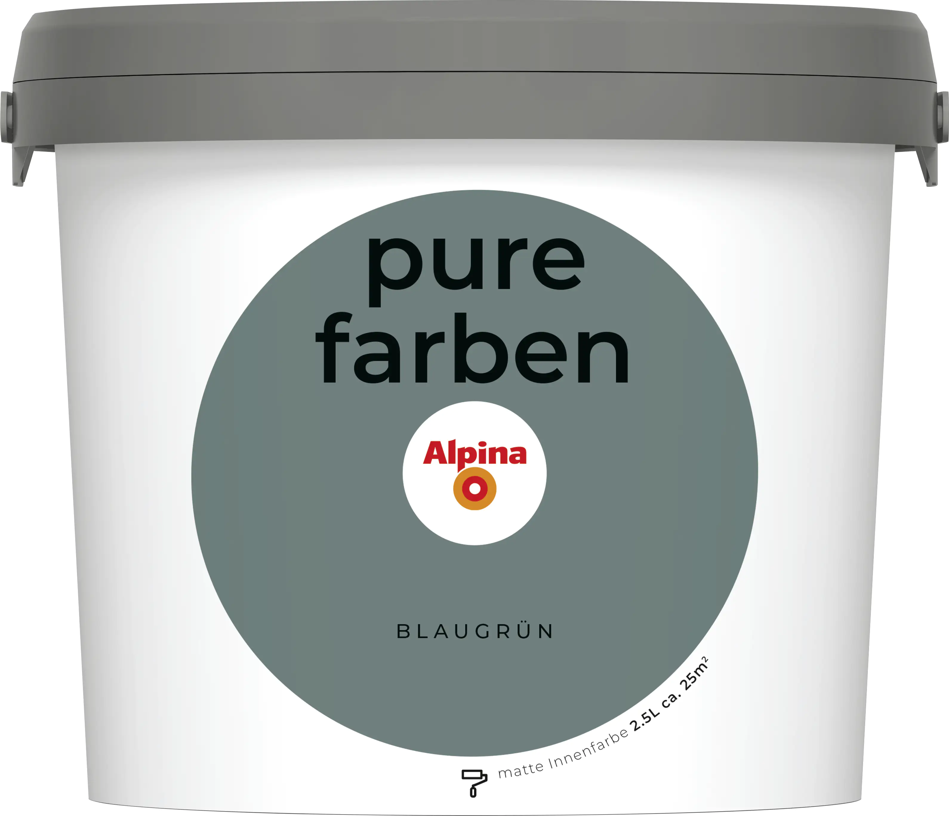 Alpina Pure Farben Wandfarbe blaugrün 2,5 L Alpina Pure Farben Wandfarbe blaugrün 2,5 L