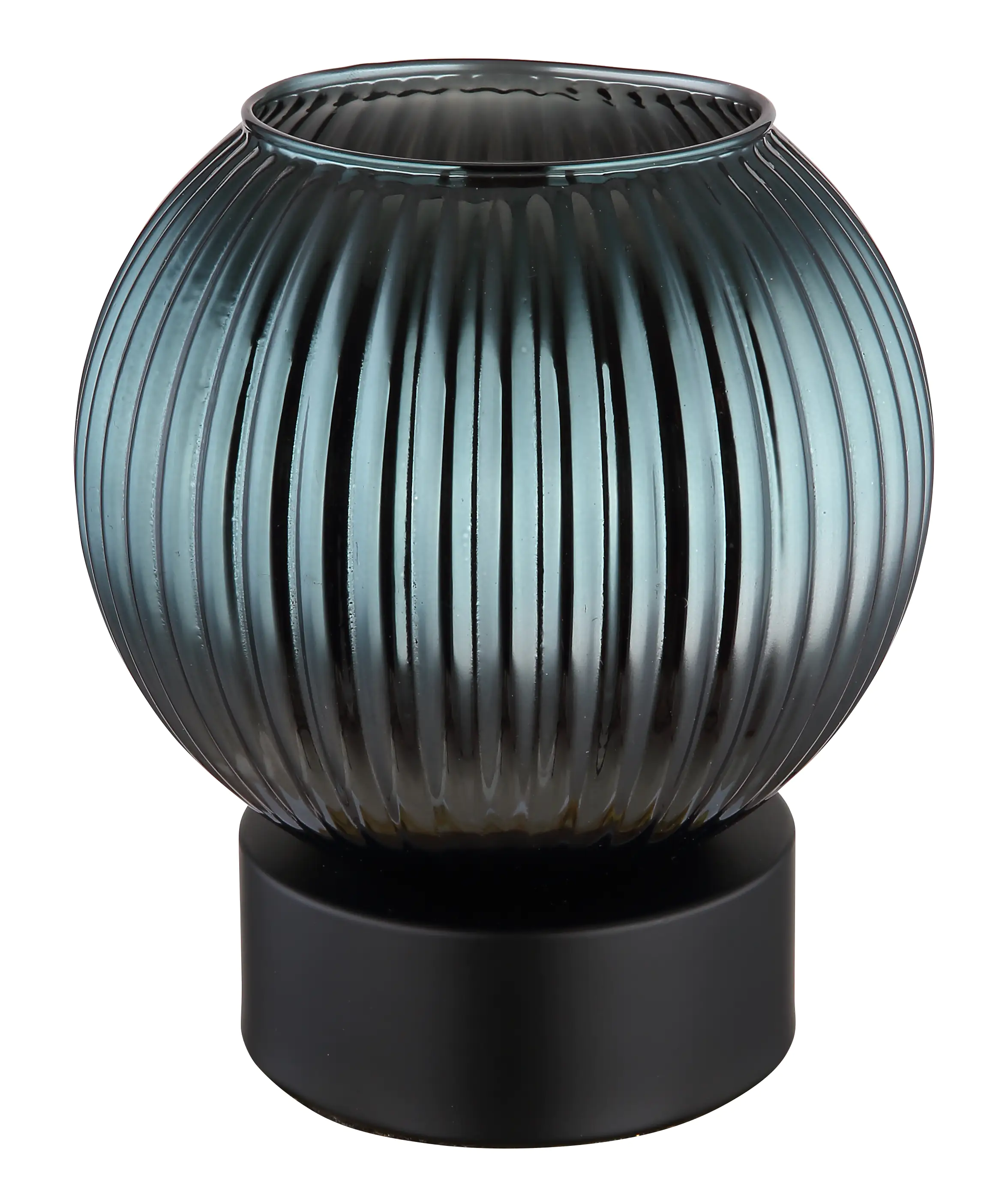 Globo Tischleuchte Zumba schwarz petrol 17 x 15 cm E27