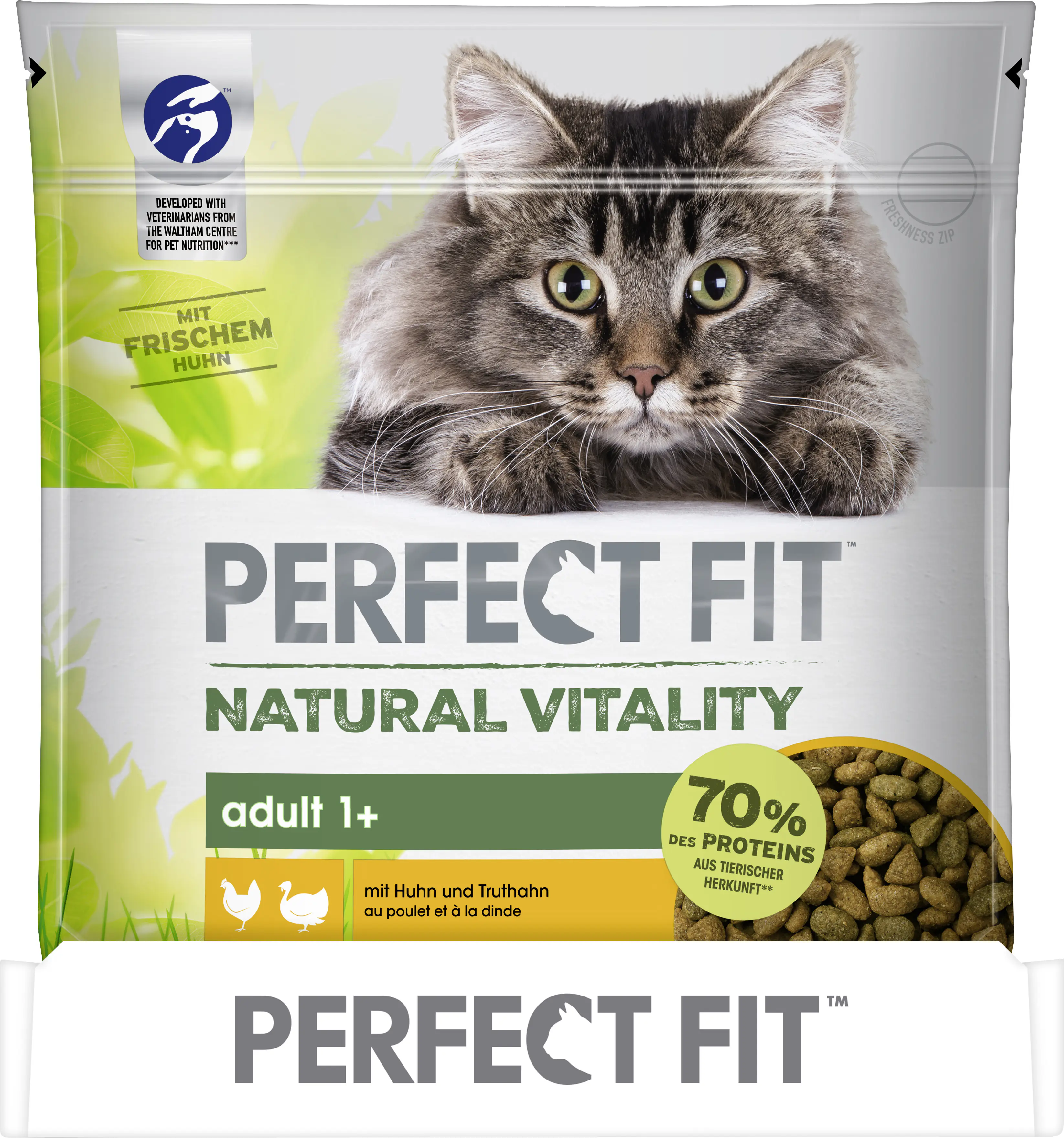 Perfect Fit Natural Vitality 1+ mit Huhn & Truthahn Katzenfutter 650g Perfect Fit Natural Vitality 1+ mit Huhn & Truthahn Katzenfutter 650g