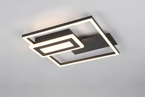 Trio Leuchten LED Deckenleuchte Spiro 22W schwarz matt Trio Leuchten LED Deckenleuchte Spiro 22W schwarz matt