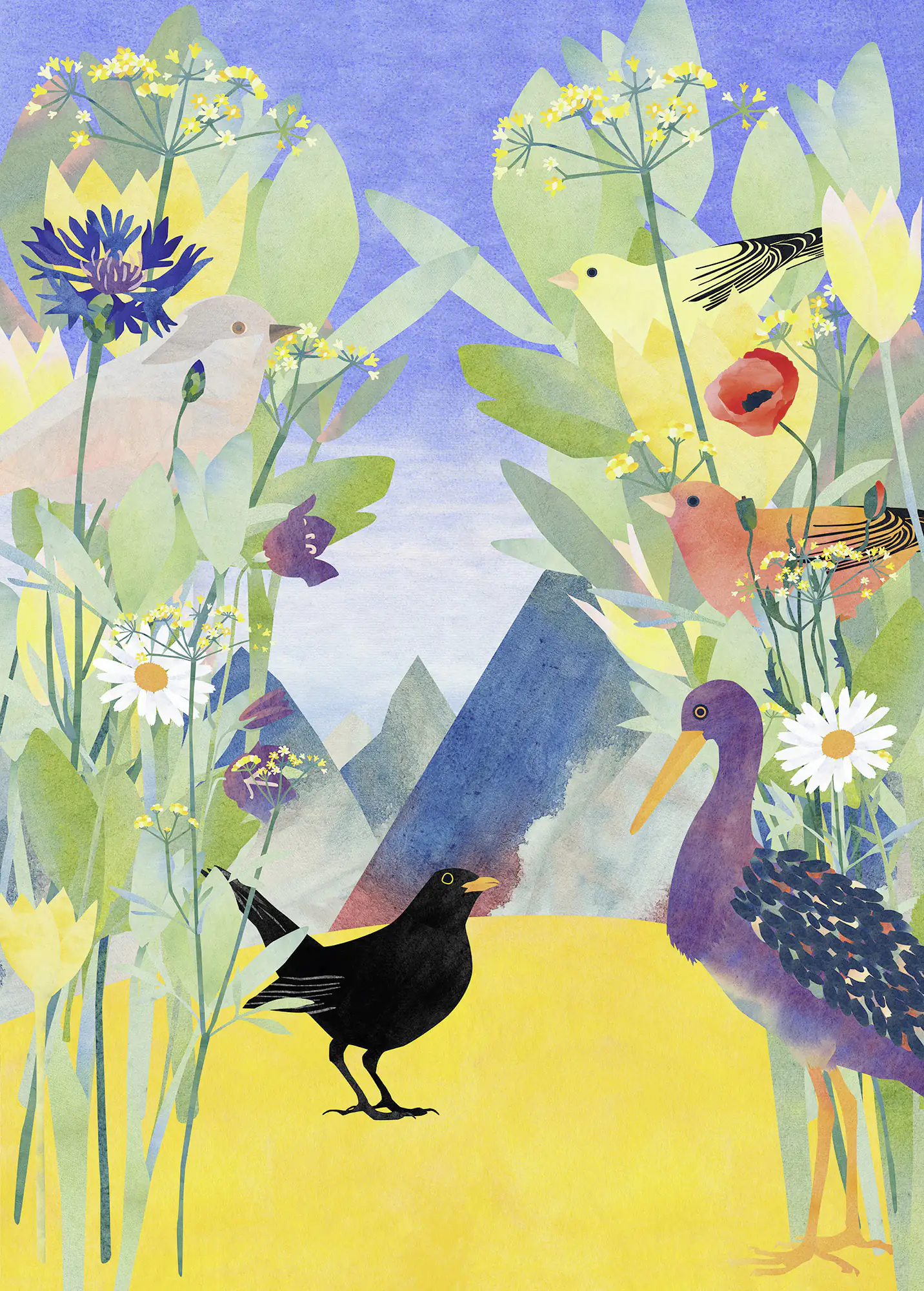 Komar Vlies Fototapete Twittering 200 x 280 cm 