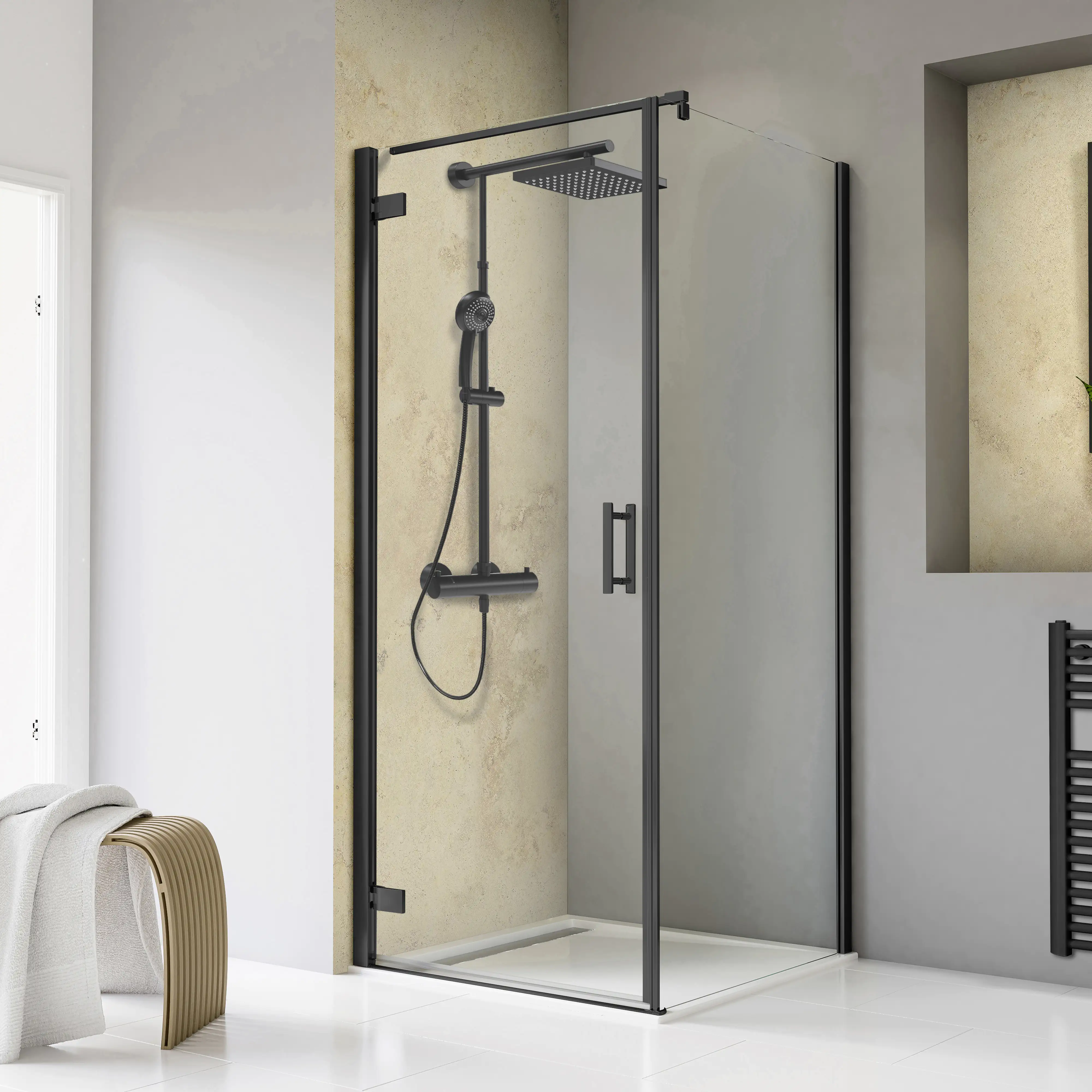 Schulte Drehtür Seitenwand 80 x 80 x 200 cm Toura