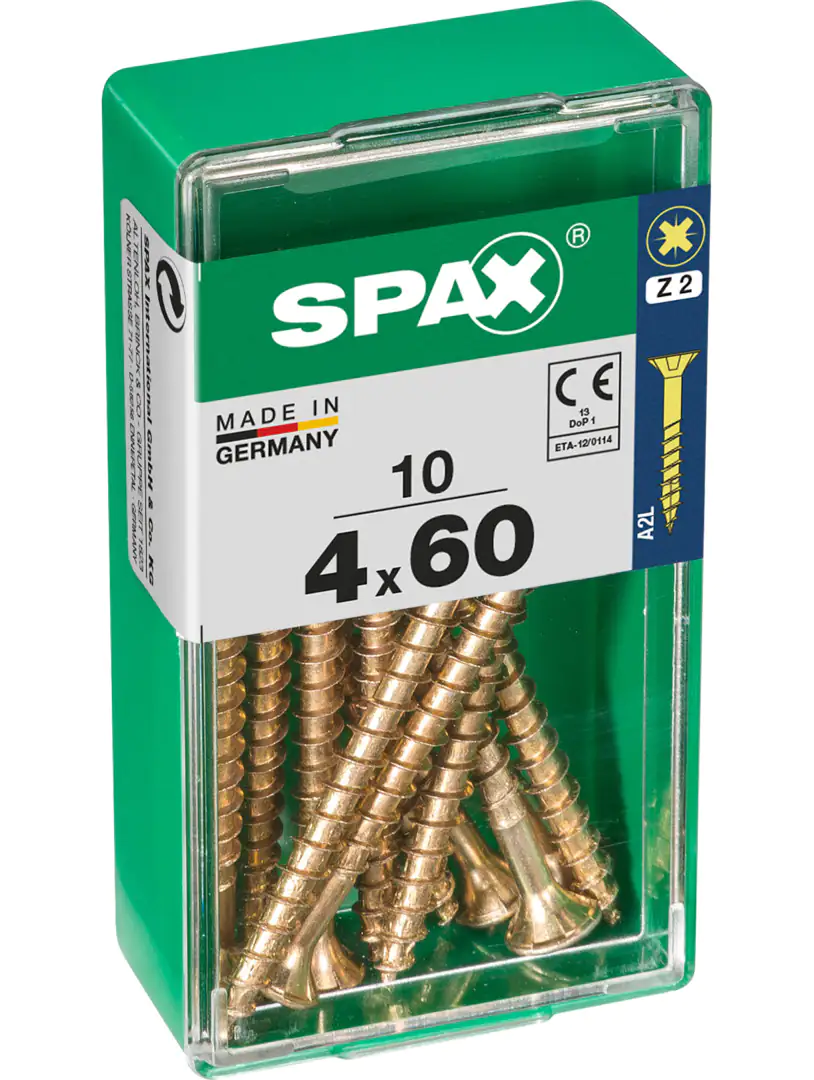 Spax Universalschrauben 4.0 x 60 mm PZ 2 - 10 Stk.