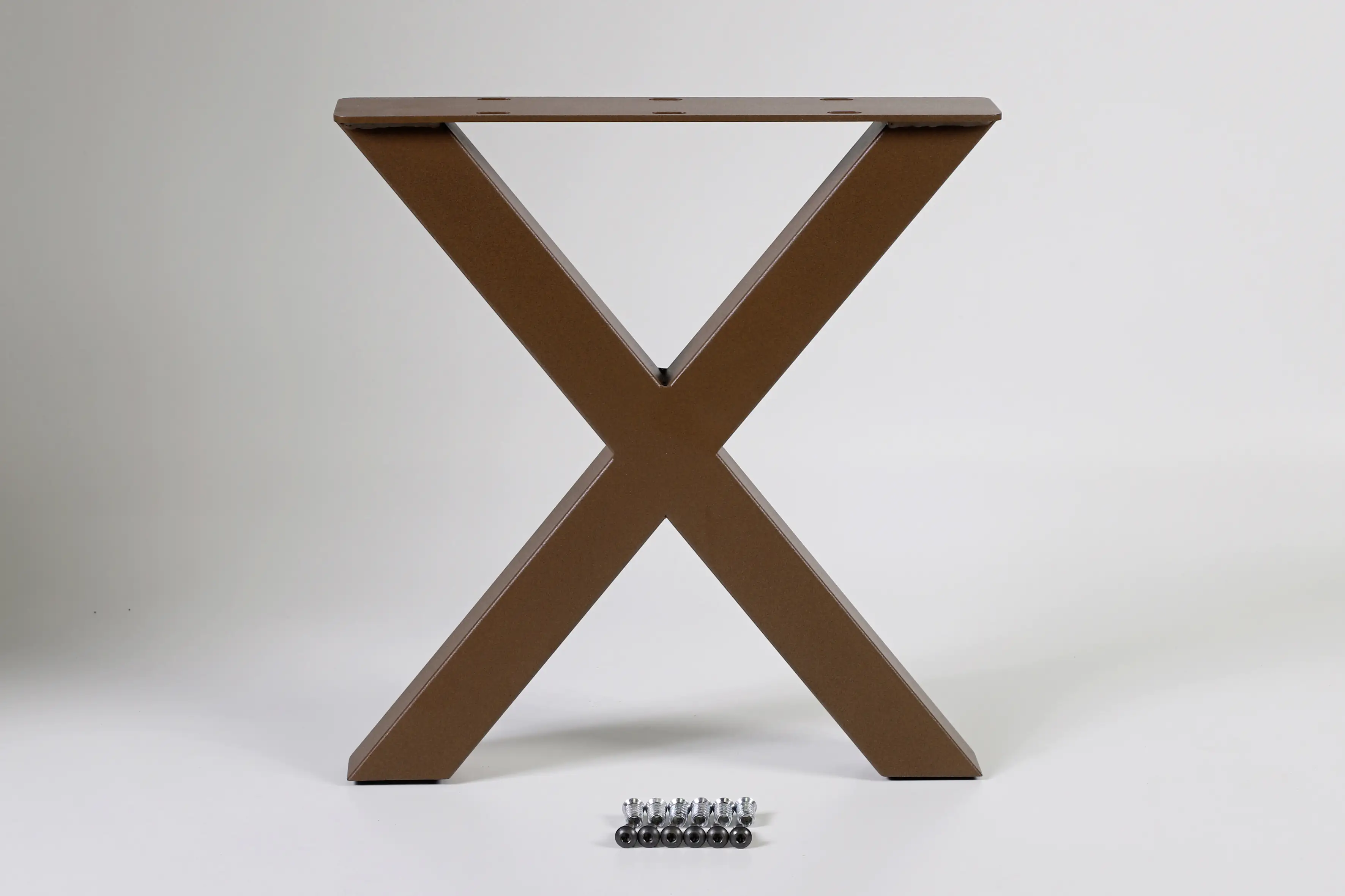 Dieda Bankgestell X-Form rostoptik Maße (L x B x H): 420 x 400 x 70 mm