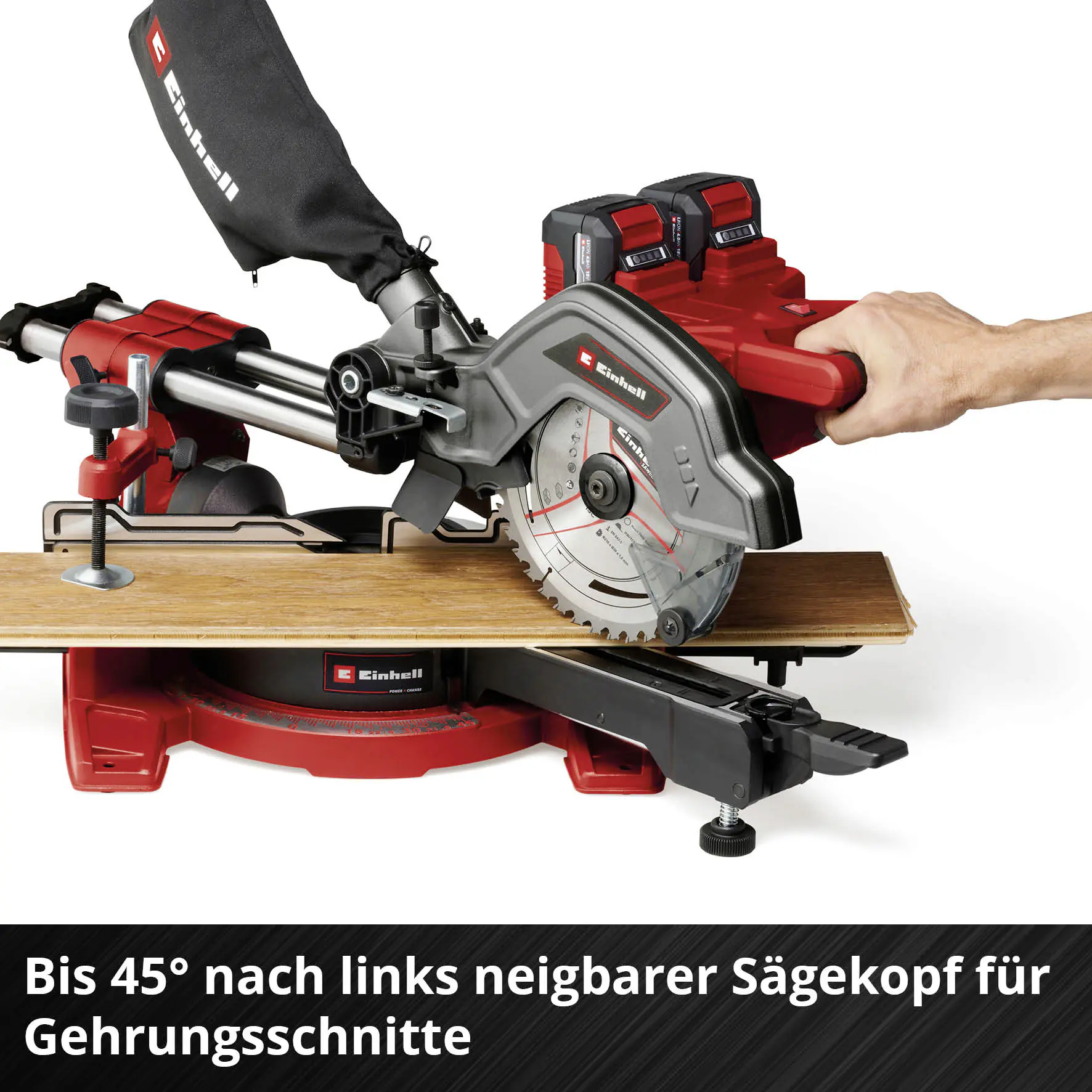 Einhell Expert Akku-Zug-Kapp-Gehrungssäge TE-SM 36/8 L Li Solo Einhell Expert Akku-Zug-Kapp-Gehrungssäge TE-SM 36/8 L Li Solo