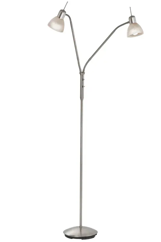 Globo Stehleuchte Daytona 45 x 150 cm (Ø x H) nickel matt