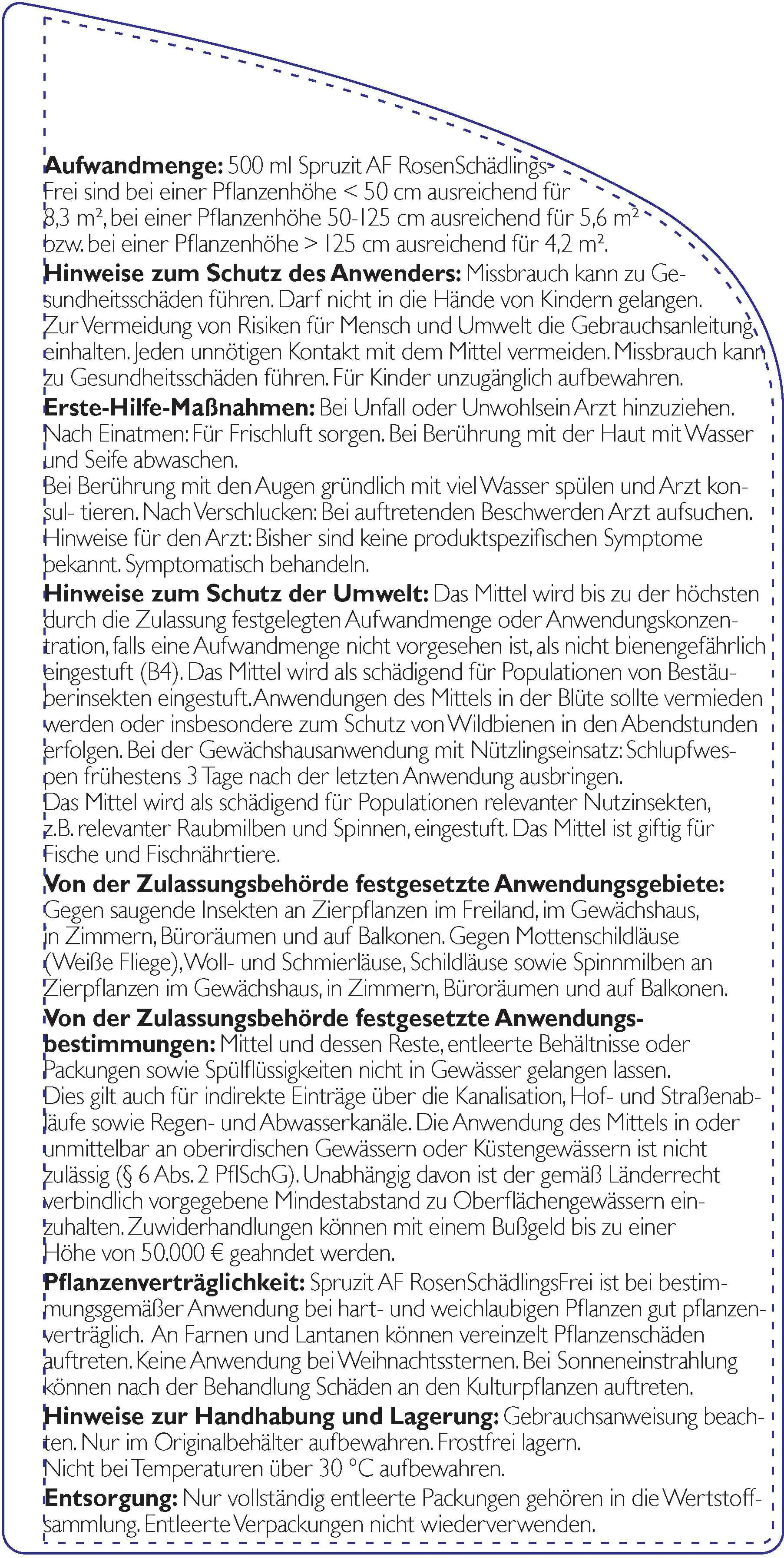 Spruzit AF Rosen-Schädlingsfrei 500 ml