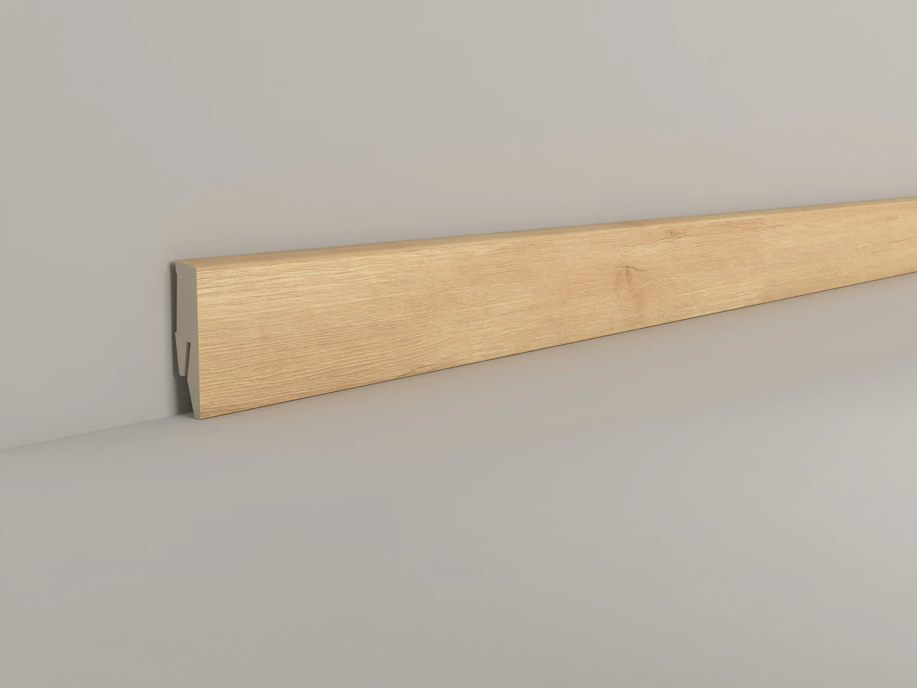 4003992516432 Classen Clip-Fußleiste 240 cm 58 x 19 mm Reclaimed Oak Sand