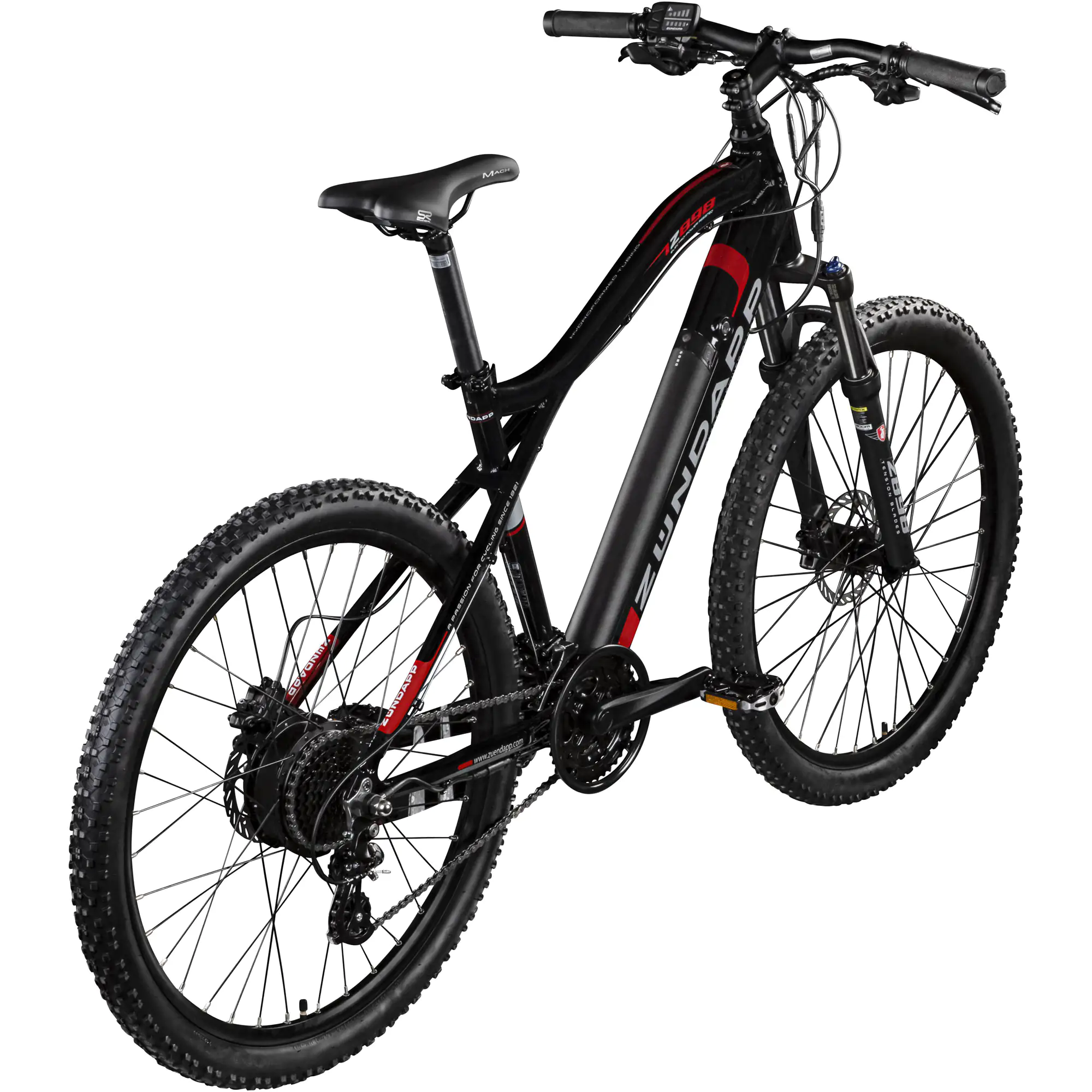 Zündapp E-Bike MTB Z898 27,5 Zoll RH 48cm 24-Gang, 504 Wh schwarz rot