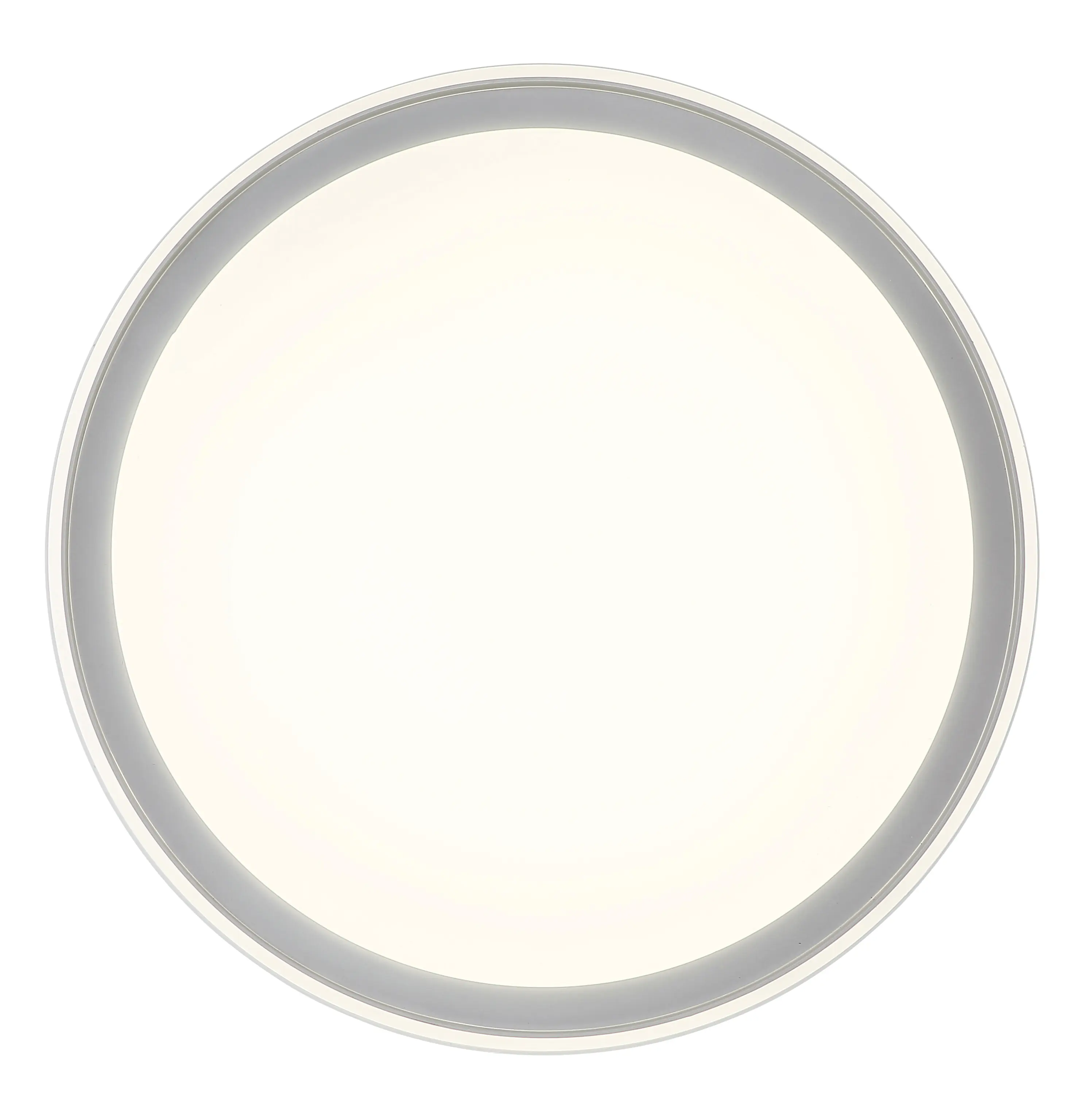 Globo Deckenleuchte Janice 50 x 8 cm (Ø x H) grau matt RGB