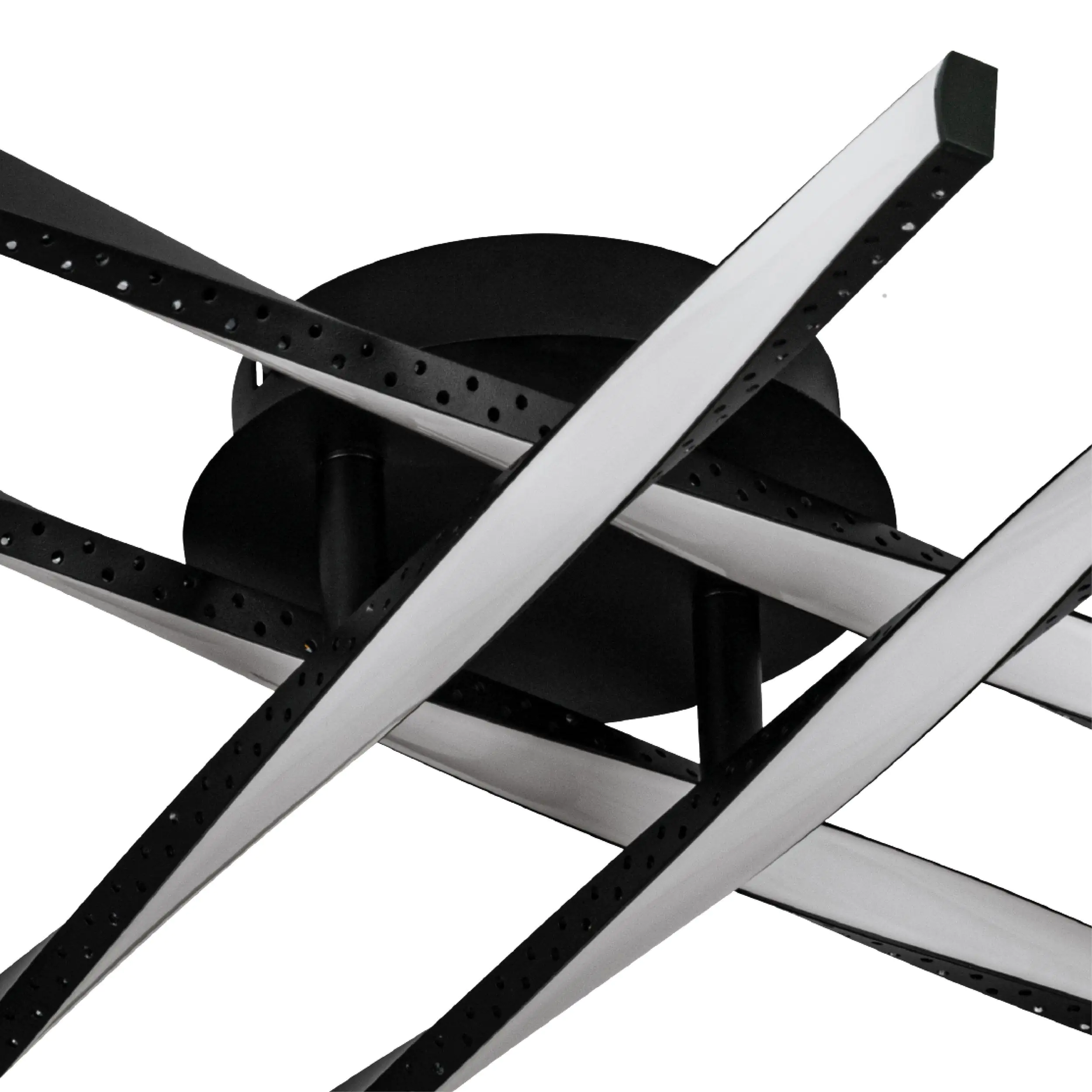 Eglo LED Deckenleuchte Adeje schwarz weiß 43,5 x 43,5 cm