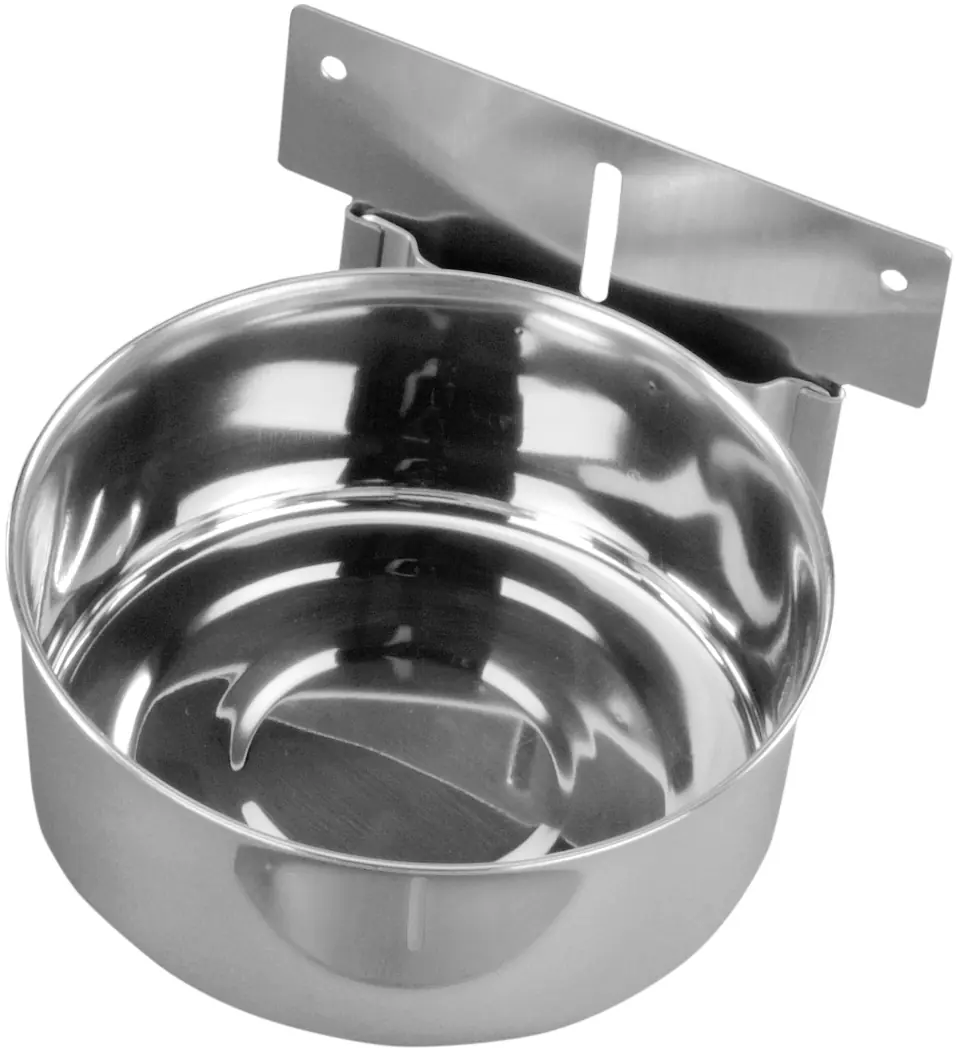 Nobby Edelstahlnapf mit Befestigung 15 cm 0,9 L