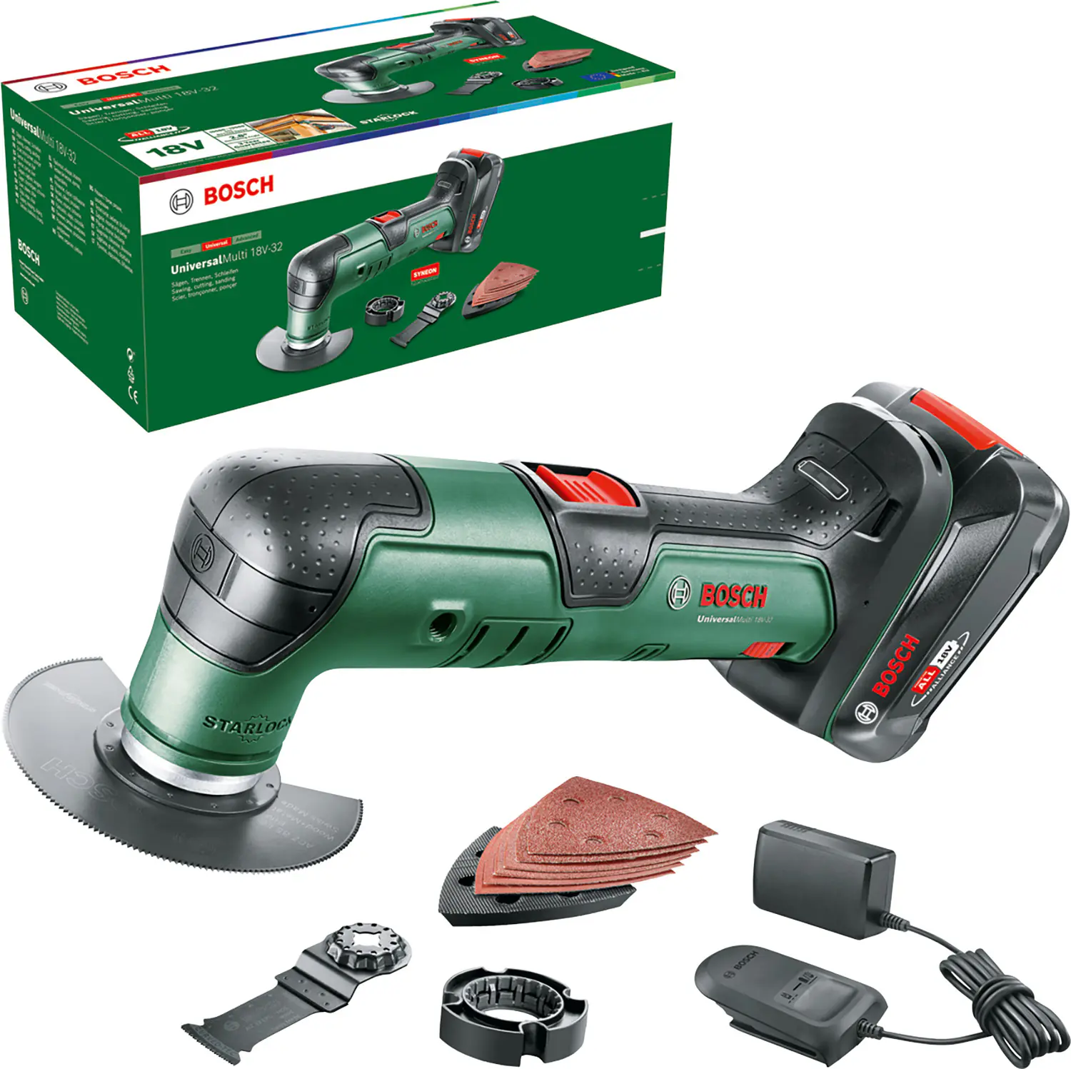 Bosch Akku-Multifunktionswerkzeug UniversalMulti 18V-32 Solo Bosch Akku-Multifunktionswerkzeug UniversalMulti 18V-32 Solo