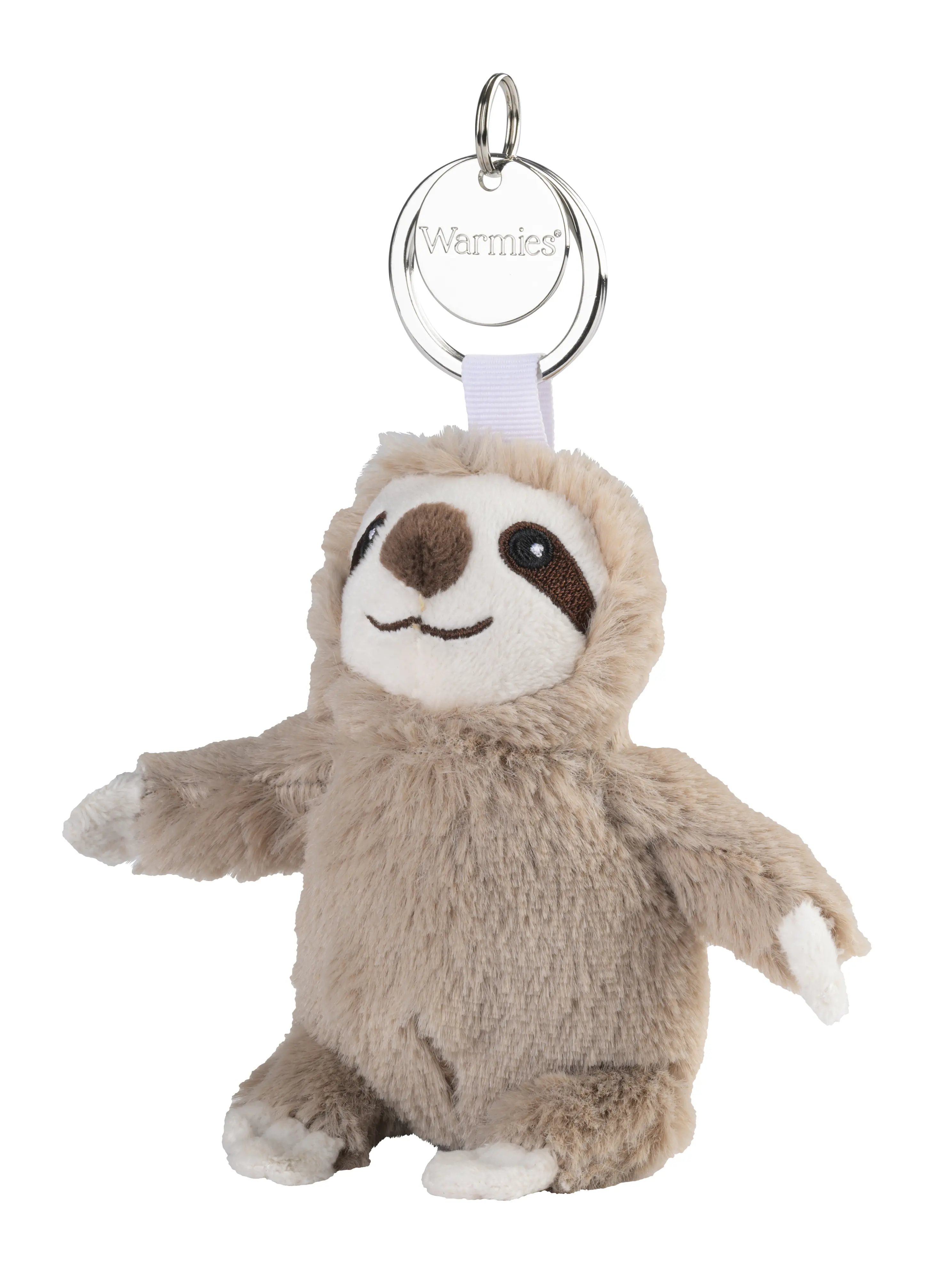 Warmies Schlüsselanhänger Faultier braun