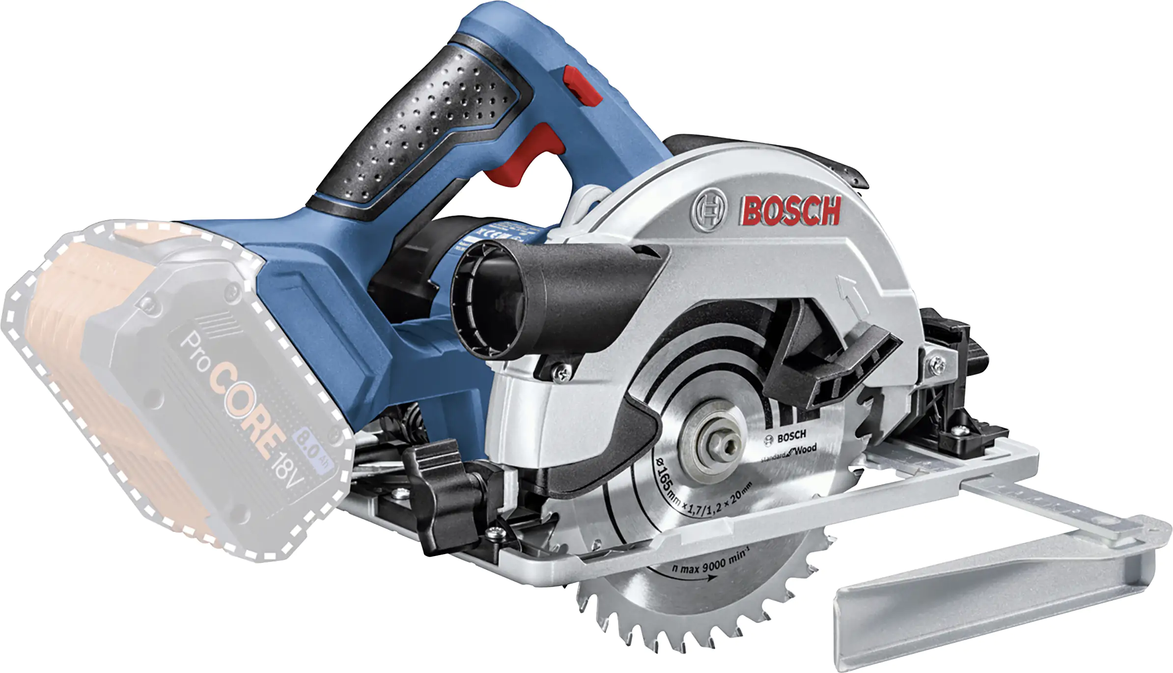 Bosch Professional Akku-Kreissäge GKS 18V-57 G Solo in L-BOXX
