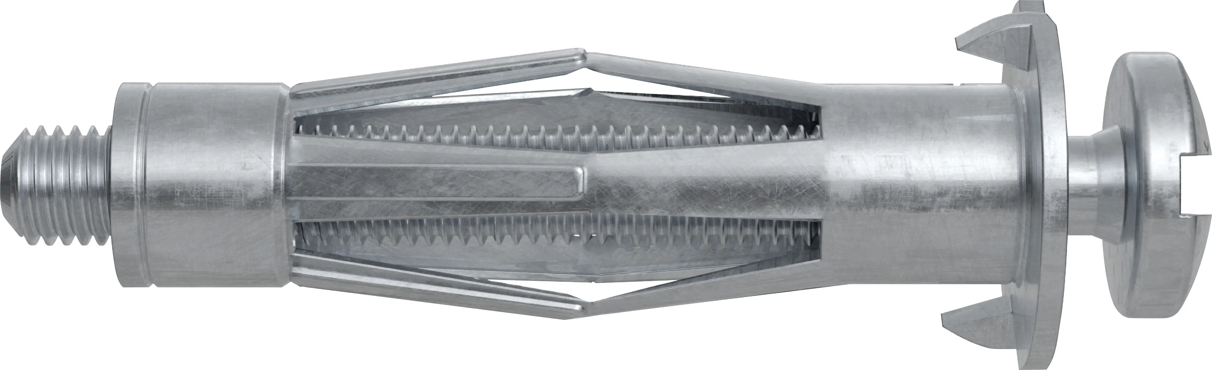 Fischer Hohlraum-Metalldübel HM 6 x 52 mm mit metrischer Schraube - 4 Stück