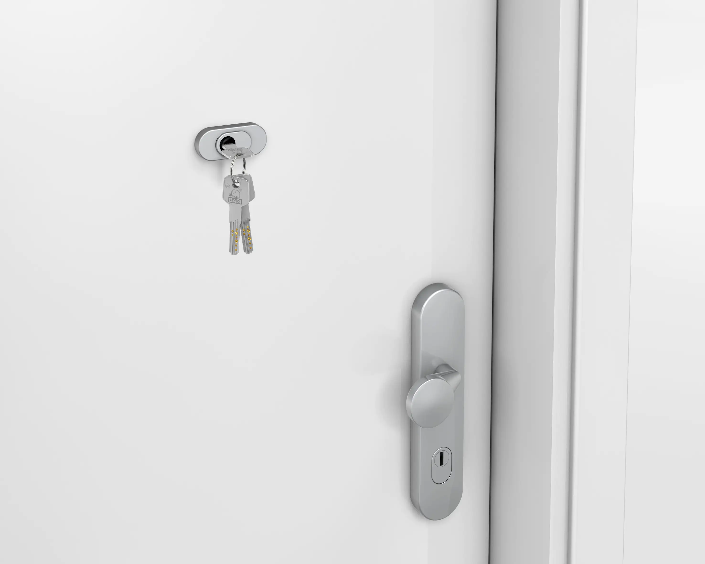 Basi Panzerriegel PR 800 Edelstahldesign, Türblattbreite 800 bis 950 mm