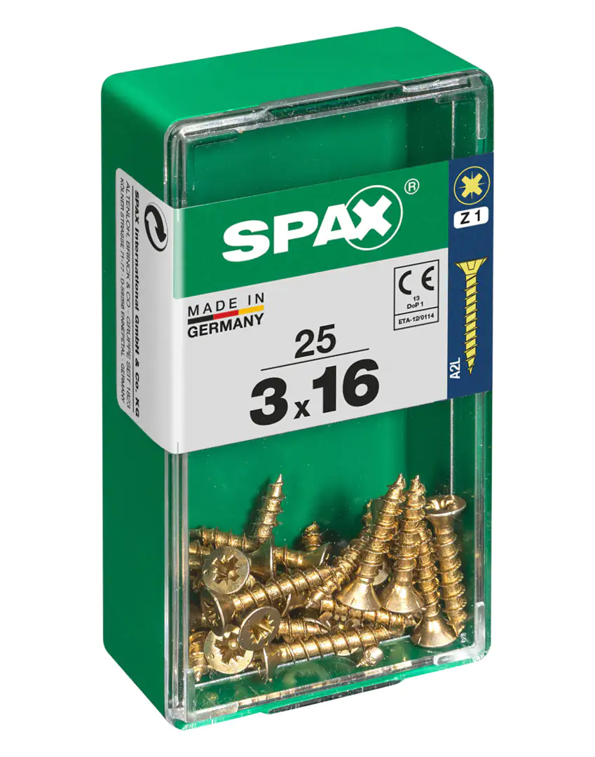 Spax Universalschrauben 3.0 x 16 mm PZ 1 - 25 Stk.
