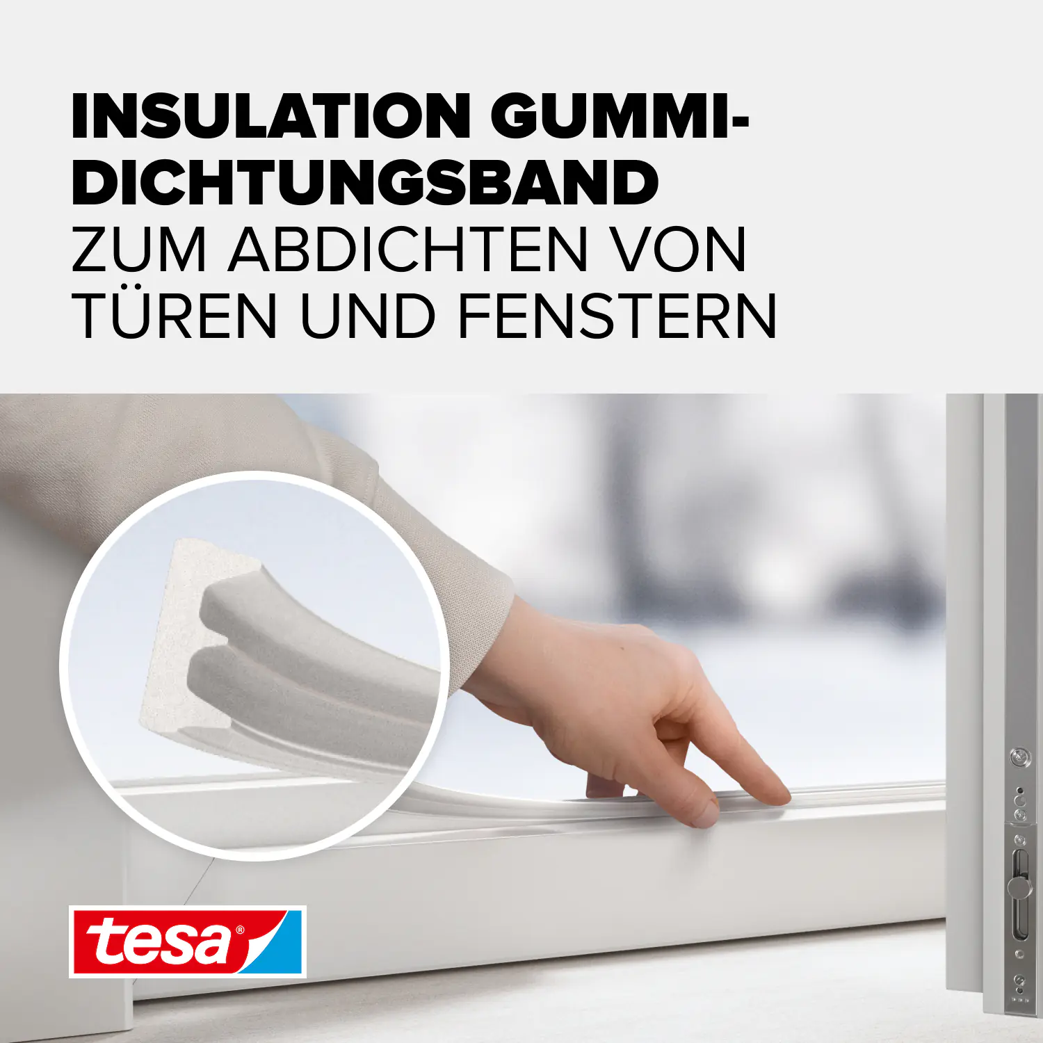 tesa Insulation E-Profil Classic 10 m, weiß