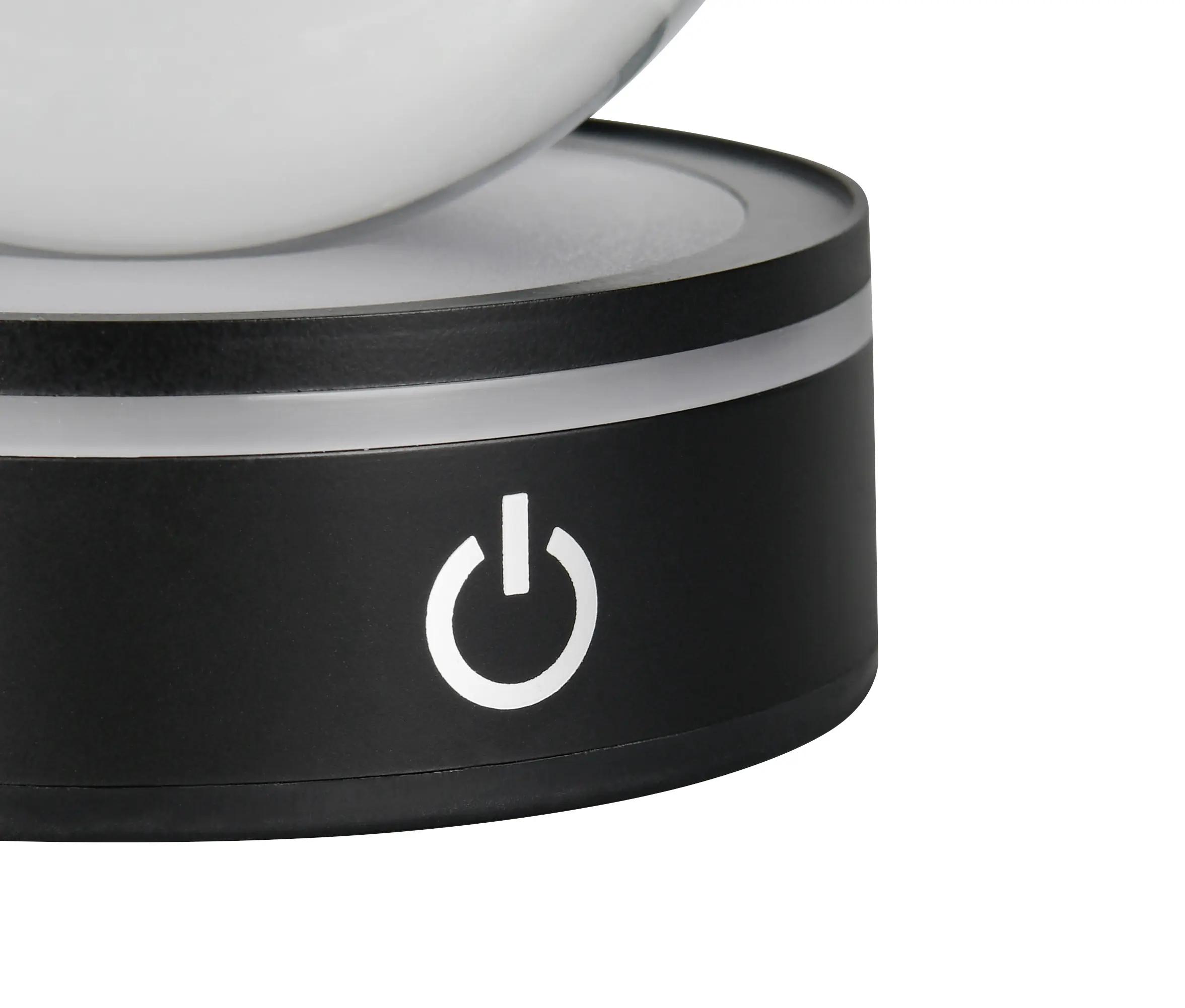 Reality LED-Tischleuchte Rosebud Fun Tiger Ø 8 cm kaltweiß schwarz matt
