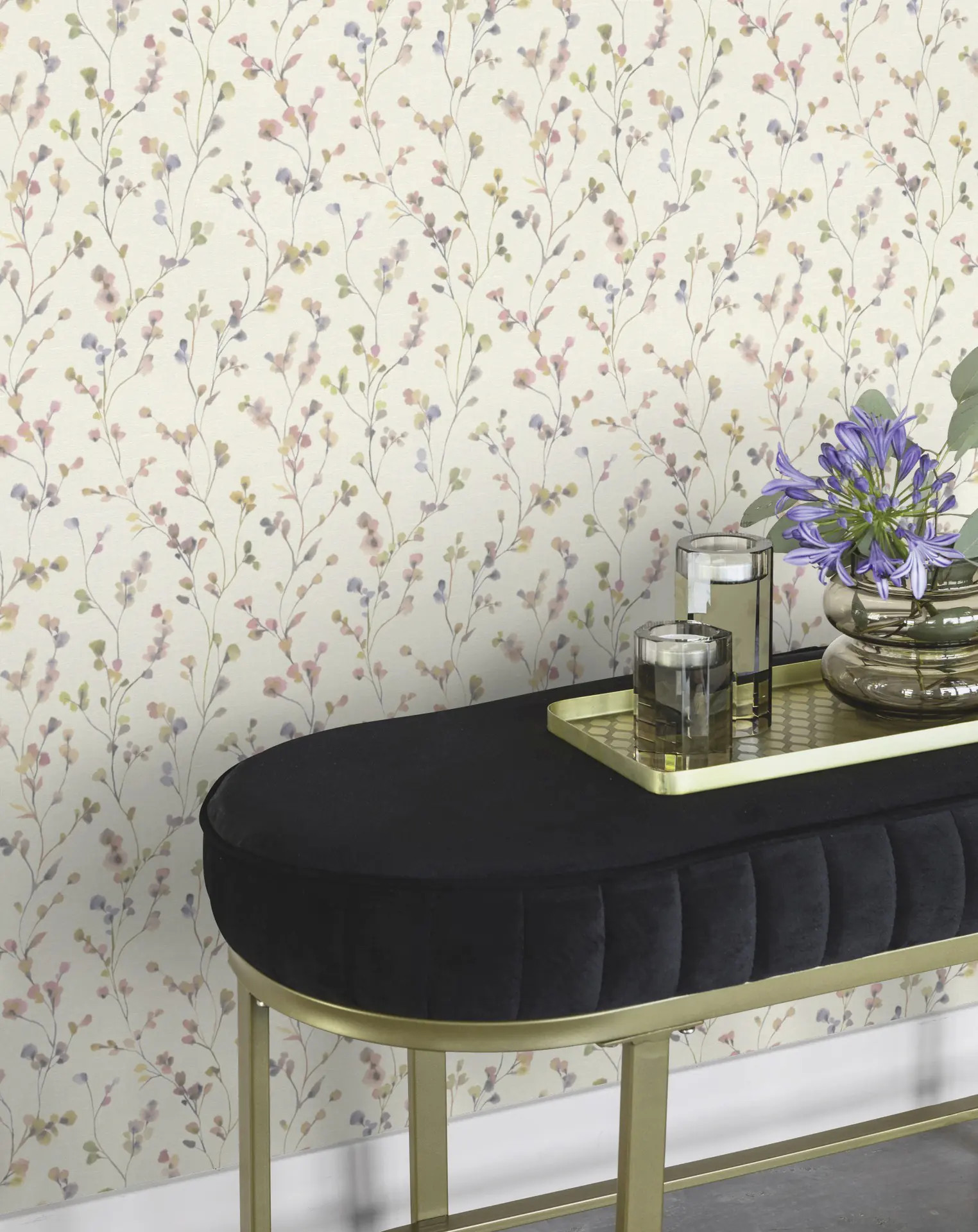 Rasch Vliestapete Muster Blümchen hellrosa 10,05 x 0,53 m