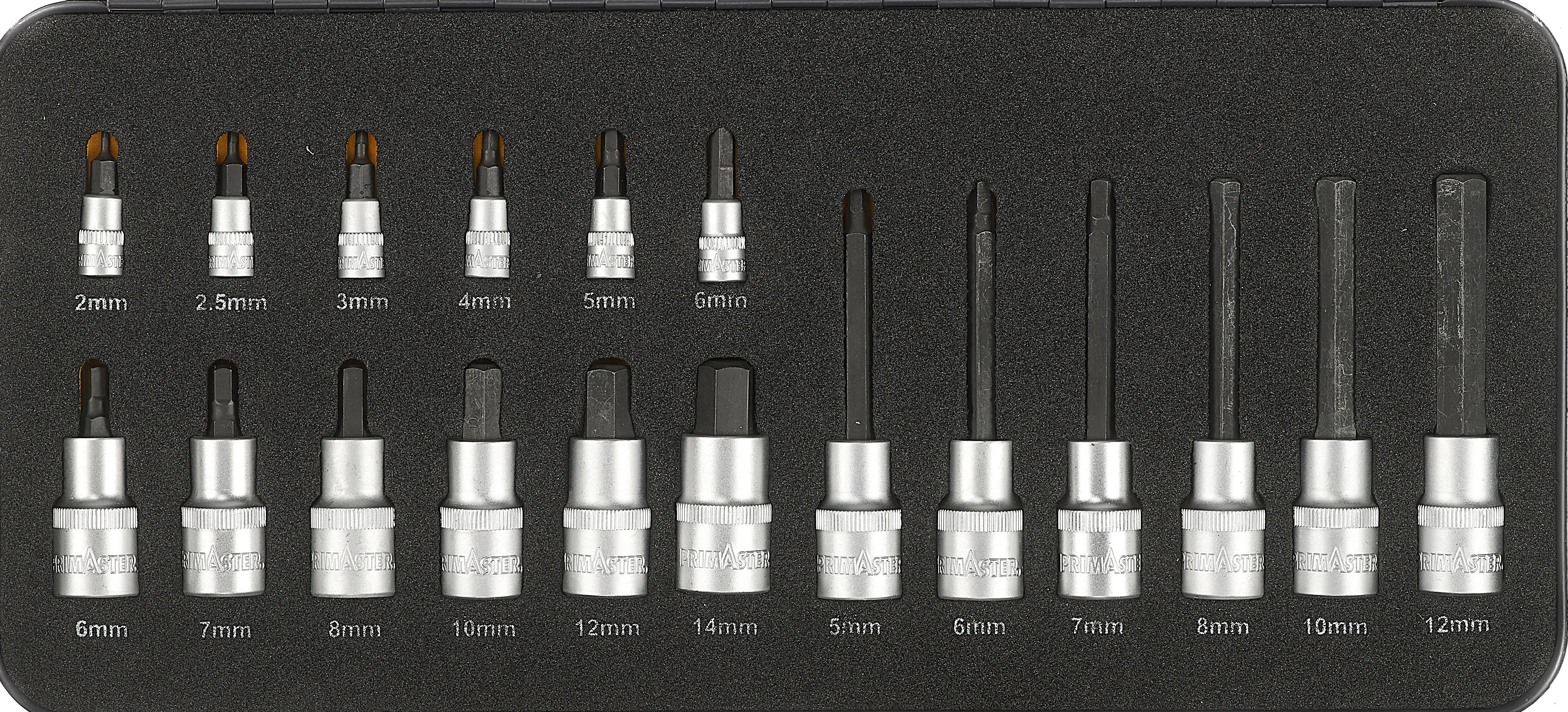 Primaster Mechaniker-Bit-Steckschlüssel-Set STB18 18-teilig 1/4" & 1/2"