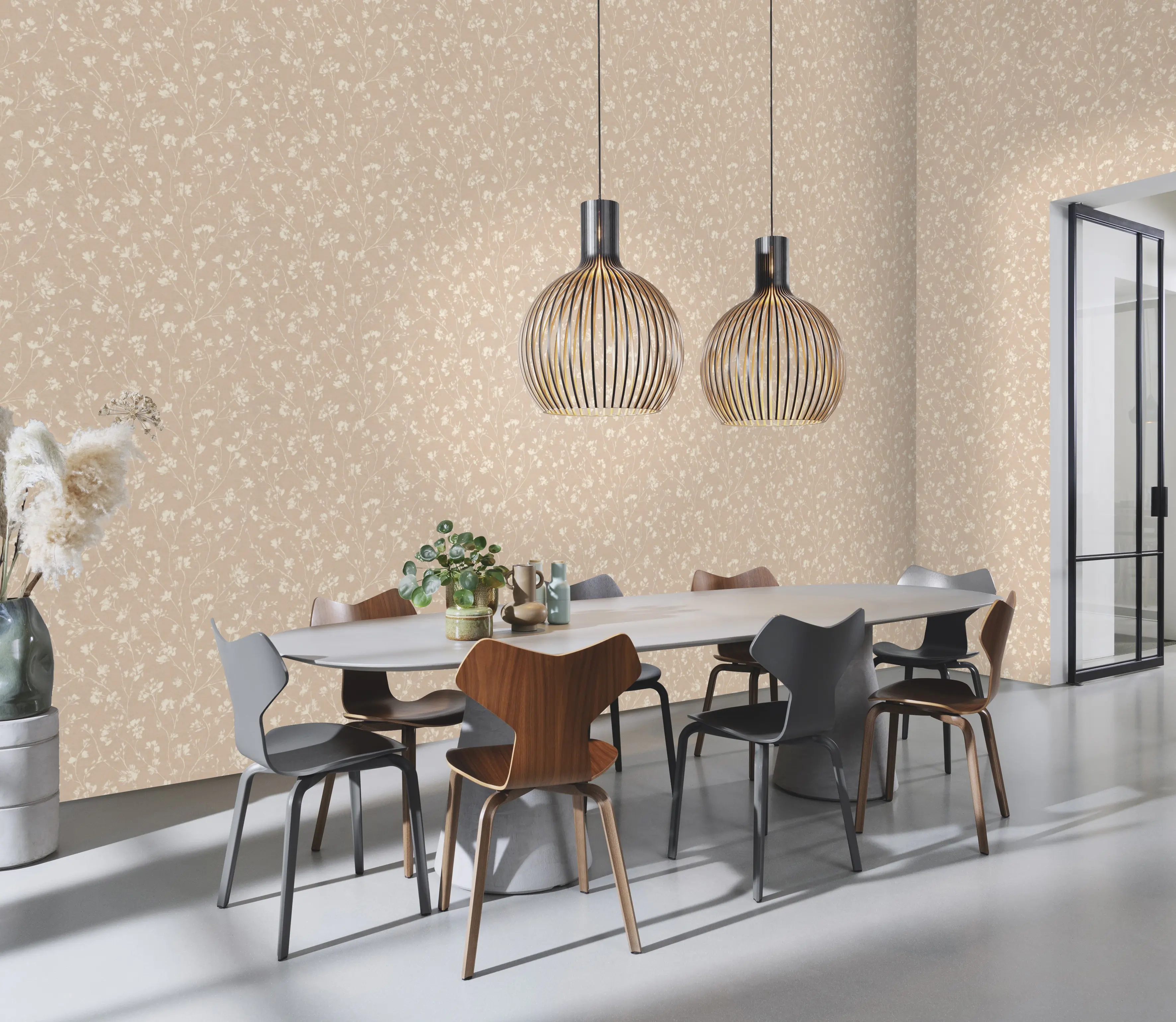 Rasch Vliestapete 463811 Selection Blüten beige-creme, 10,05 x 0,53 m