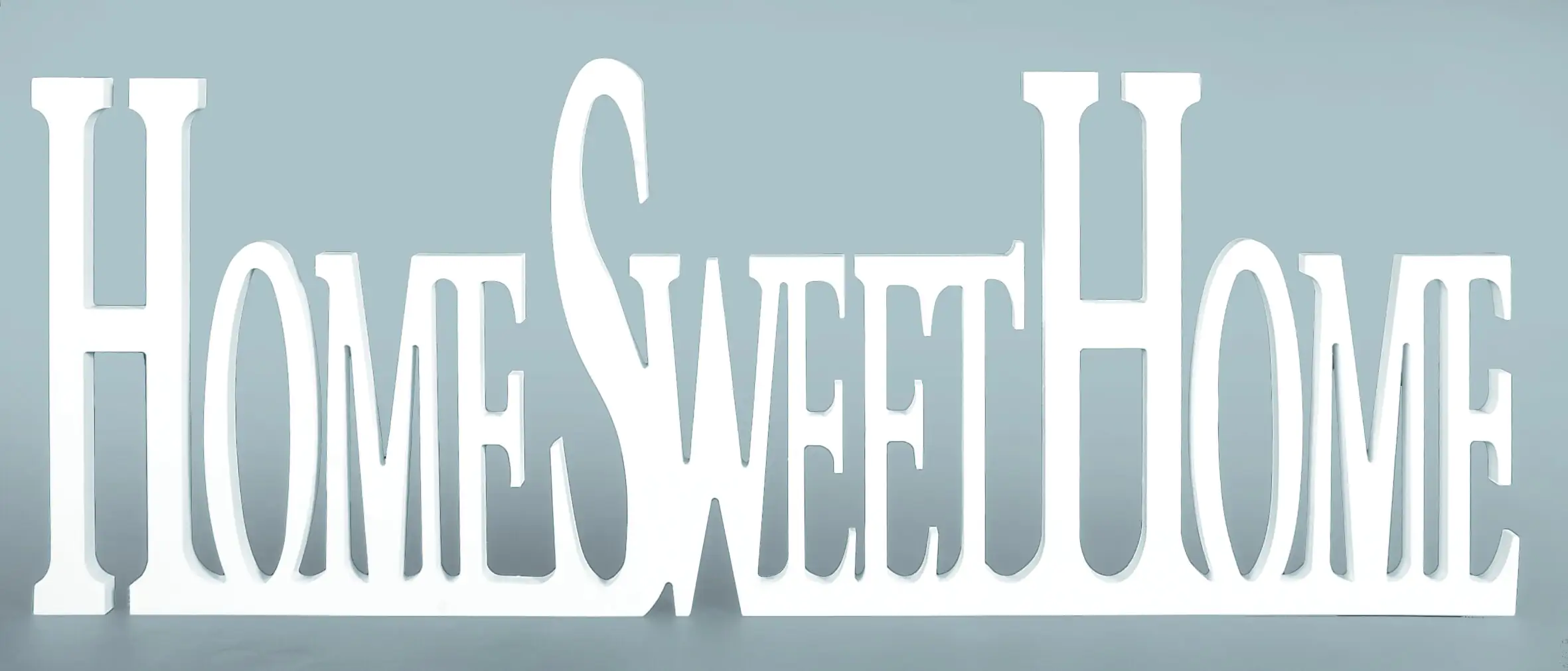 Schriftzug XL Home Sweet Home white 60x29x1,2 cm