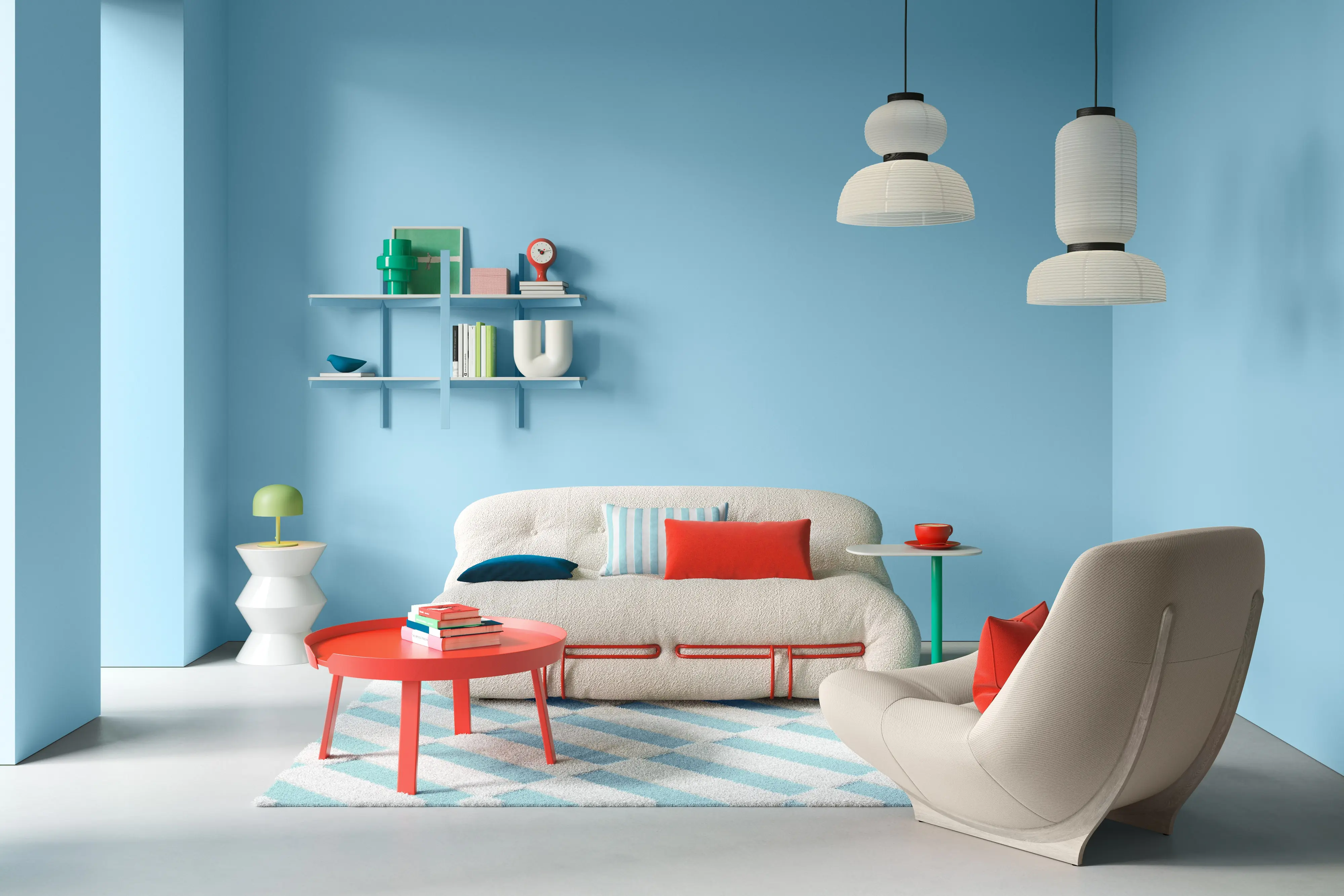 Alpina Wandfarbe Pantone matt crystal blue 2,5 L