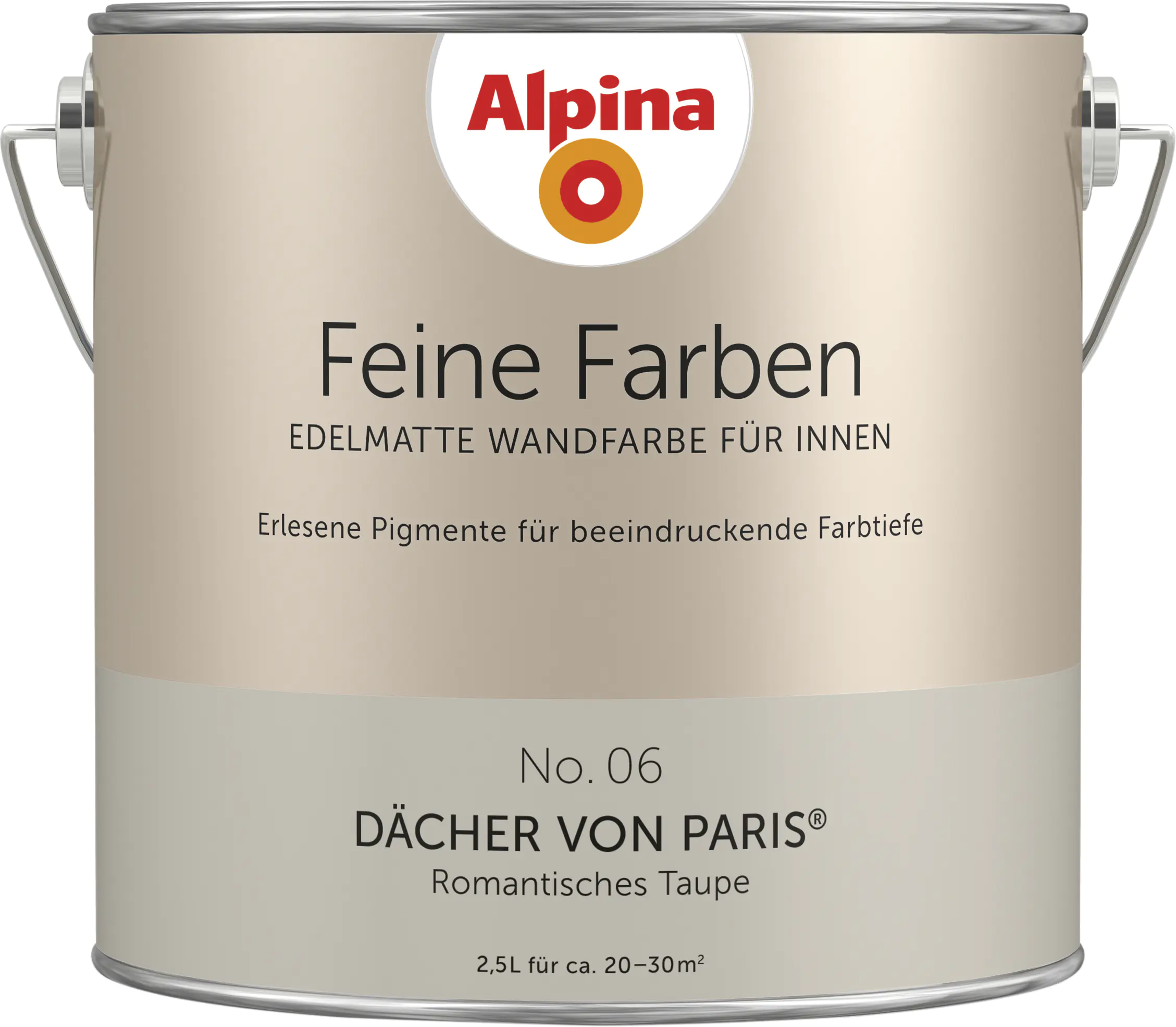 Alpina Feine Farben No. 06 Dächer von Paris 2,5 L romantisches graubraun edelmatt Alpina Feine Farben No. 06 Dächer von Paris 2,5 L romantisches graubraun edelmatt