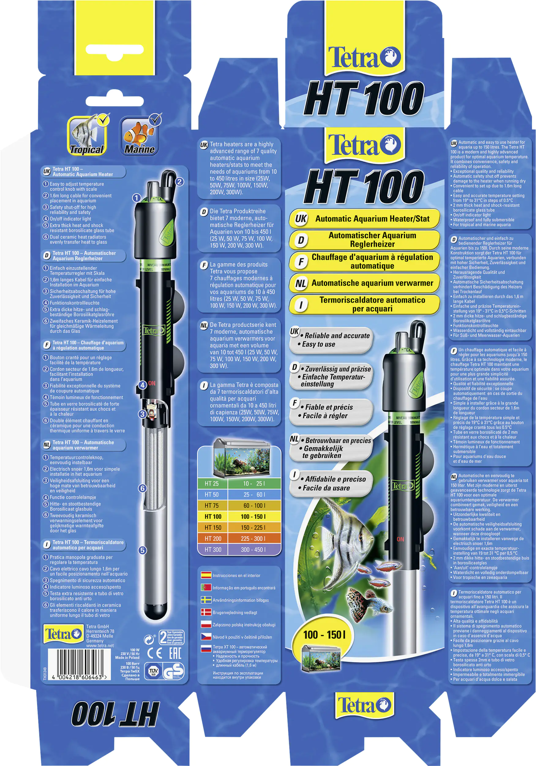 Tetra Aquarien-Regelheizer HT 100