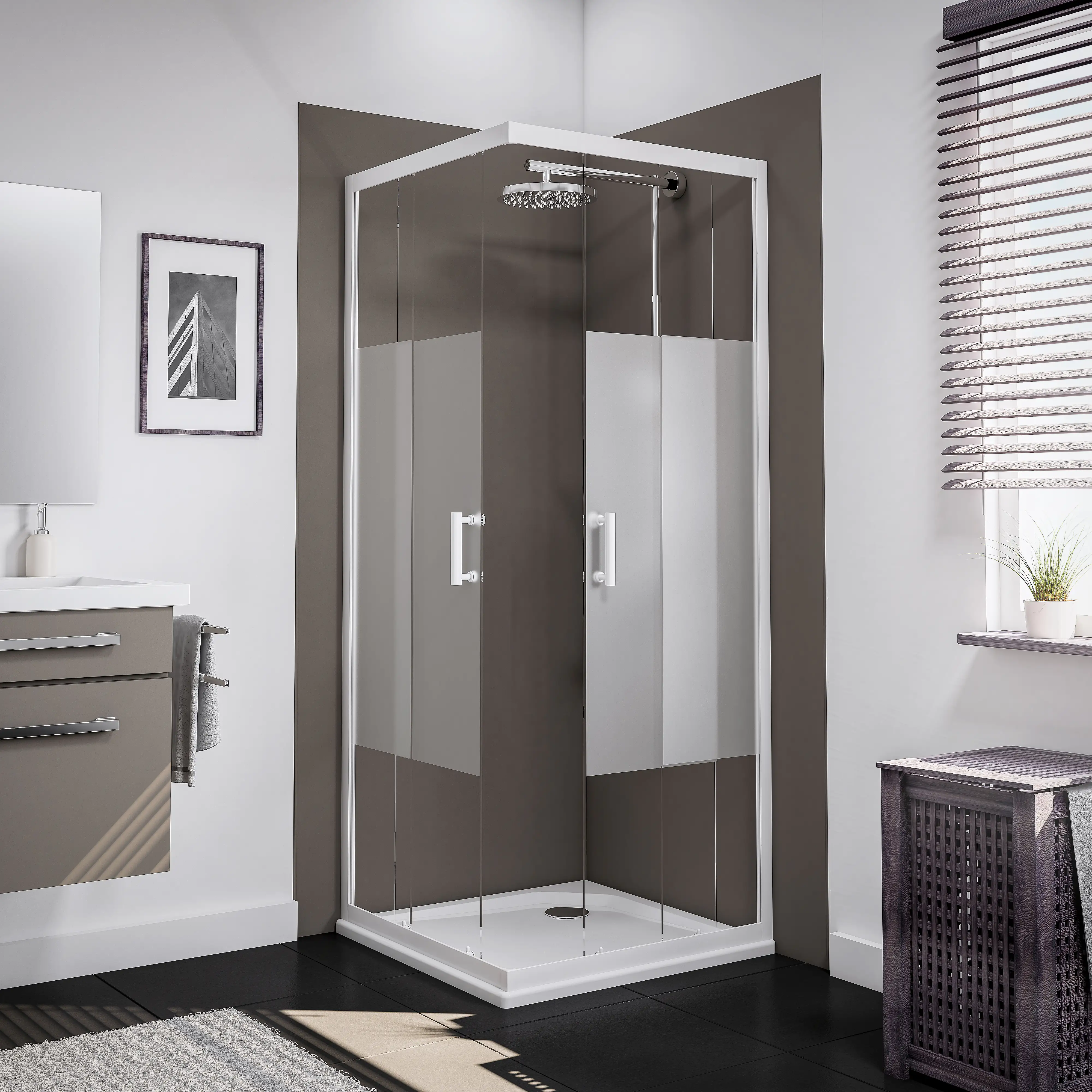 Schulte Eckeinstieg 80 x 80 x 190 cm Sunny