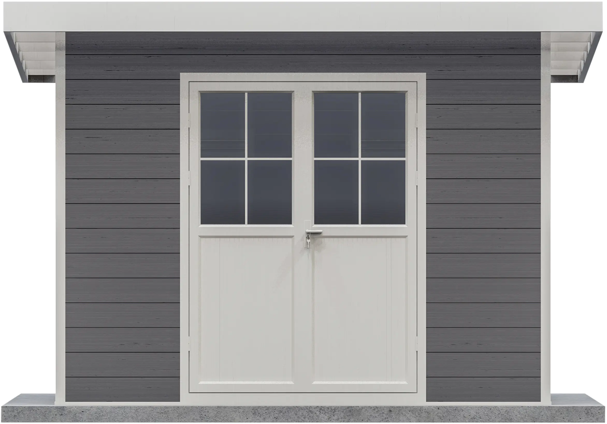 elephant WPC Gartenhaus mit Flachdach M 300 x 300 cm 