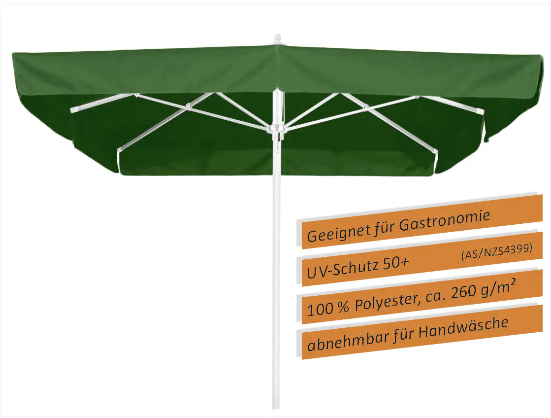 Schneider Sonnenschirm Quadro grün 300 x 300 cm