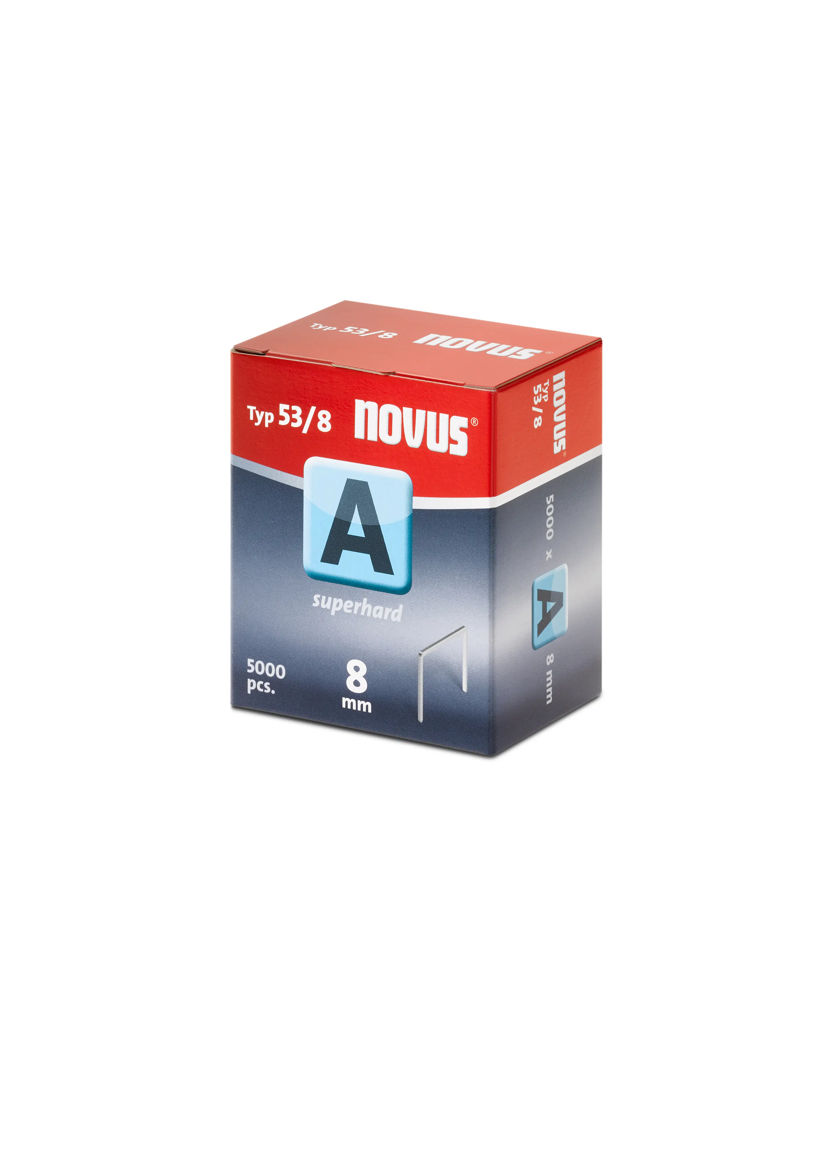 Novus Tackerklammer Typ A 53 8 mm 5000 Stück superhart Feindrahtklammern