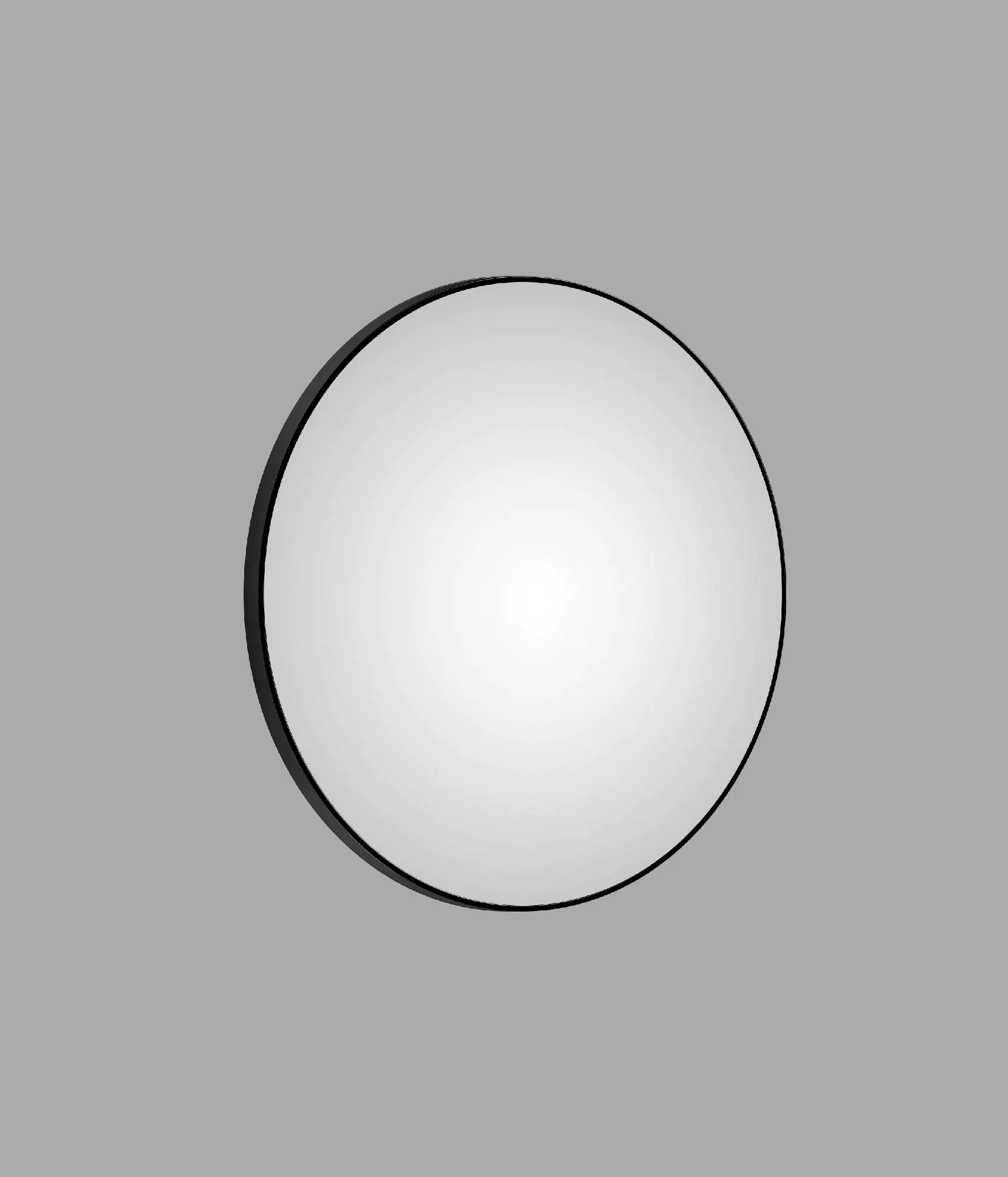 DSK Design Spiegel Silver Globo Ø120 cm, schwarz